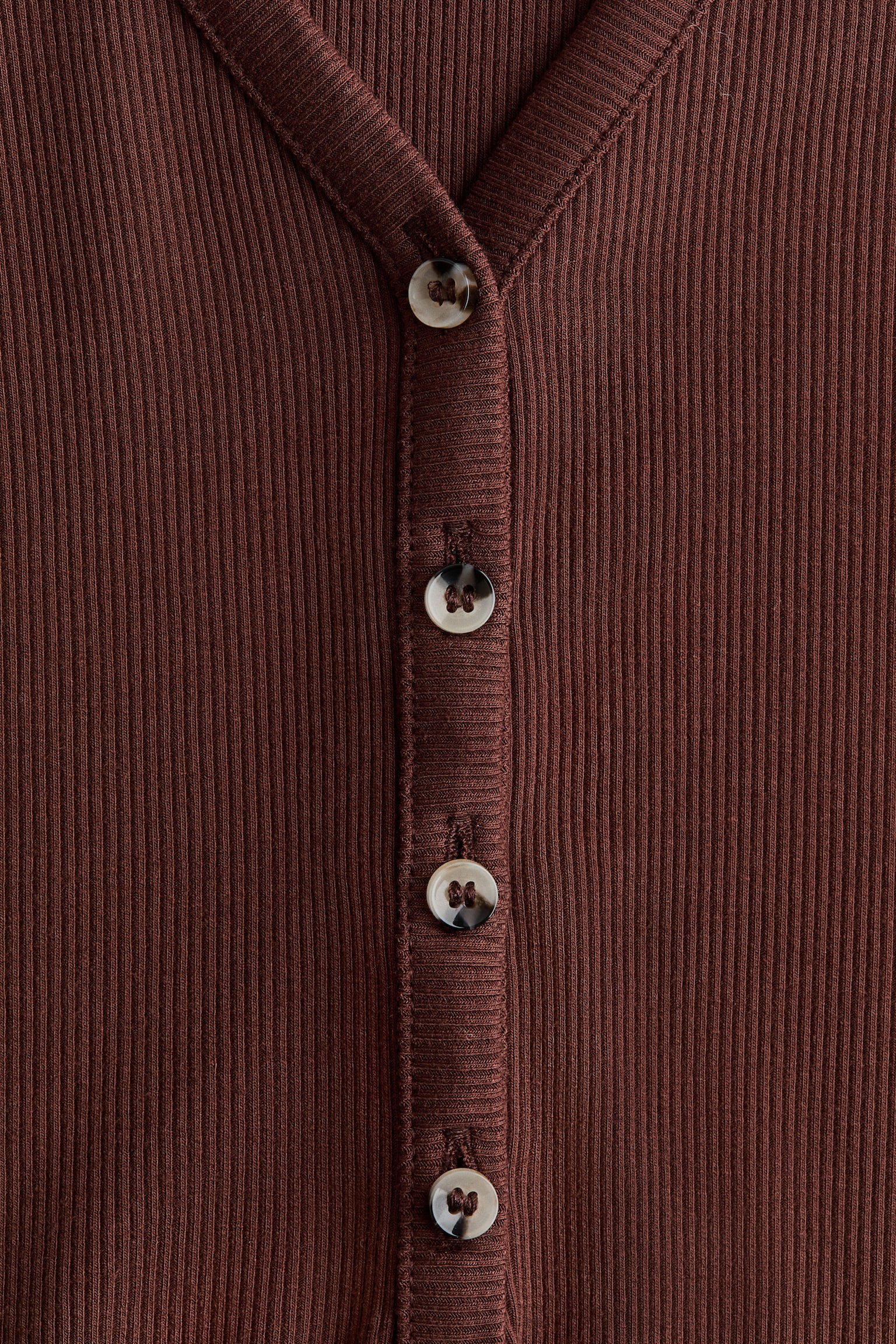 Short-sleeved viscose body - Dark brown/Cream/Navy blue - 5