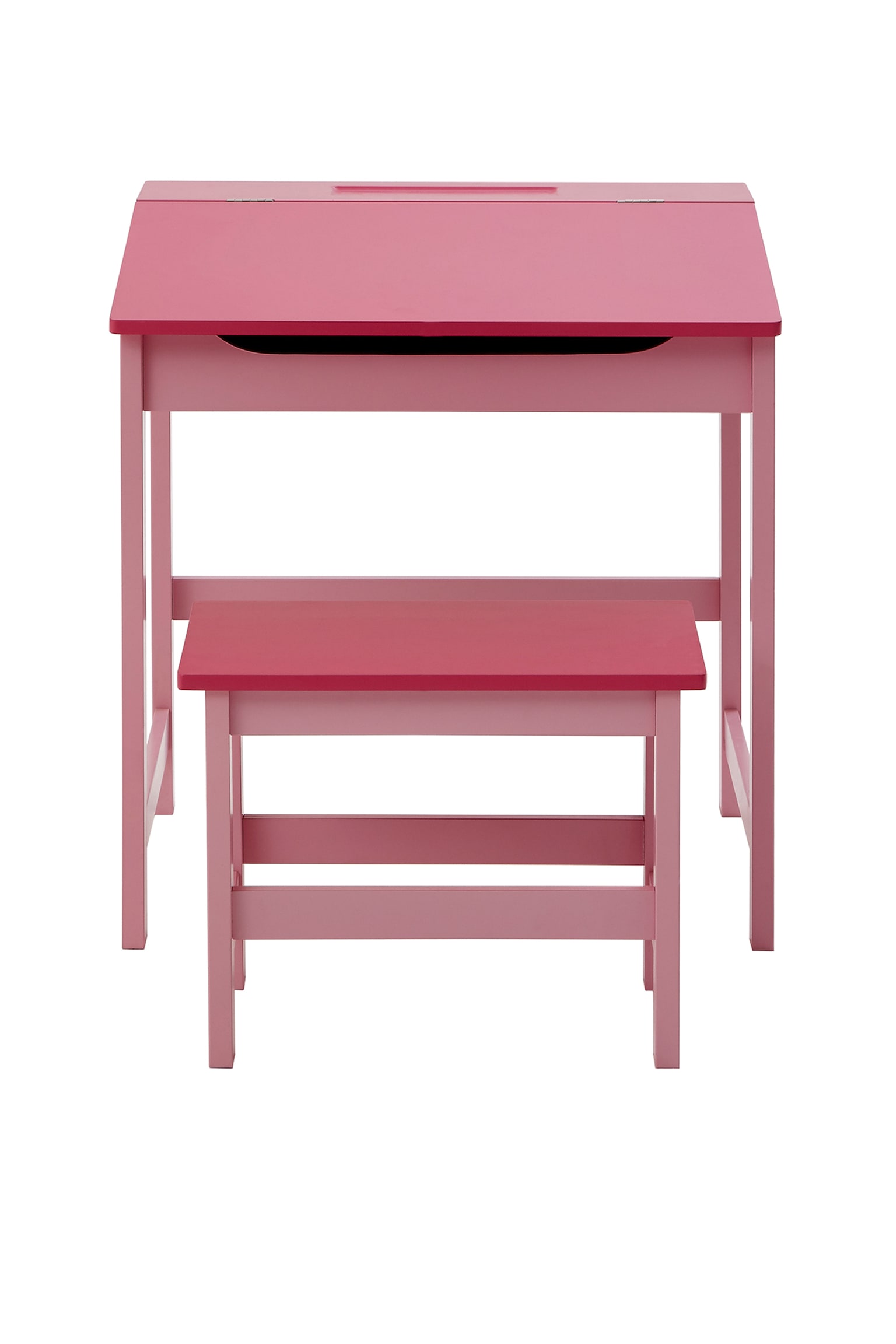 Kids Desk And Stool - Pink/White/Blue - 4