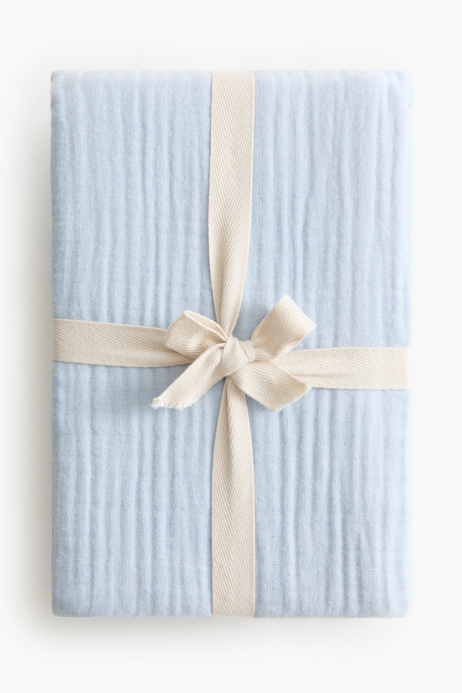 Muslin cot duvet cover set - Light blue/Sage green/Light pink/Light beige/White/Dusty pink - 3