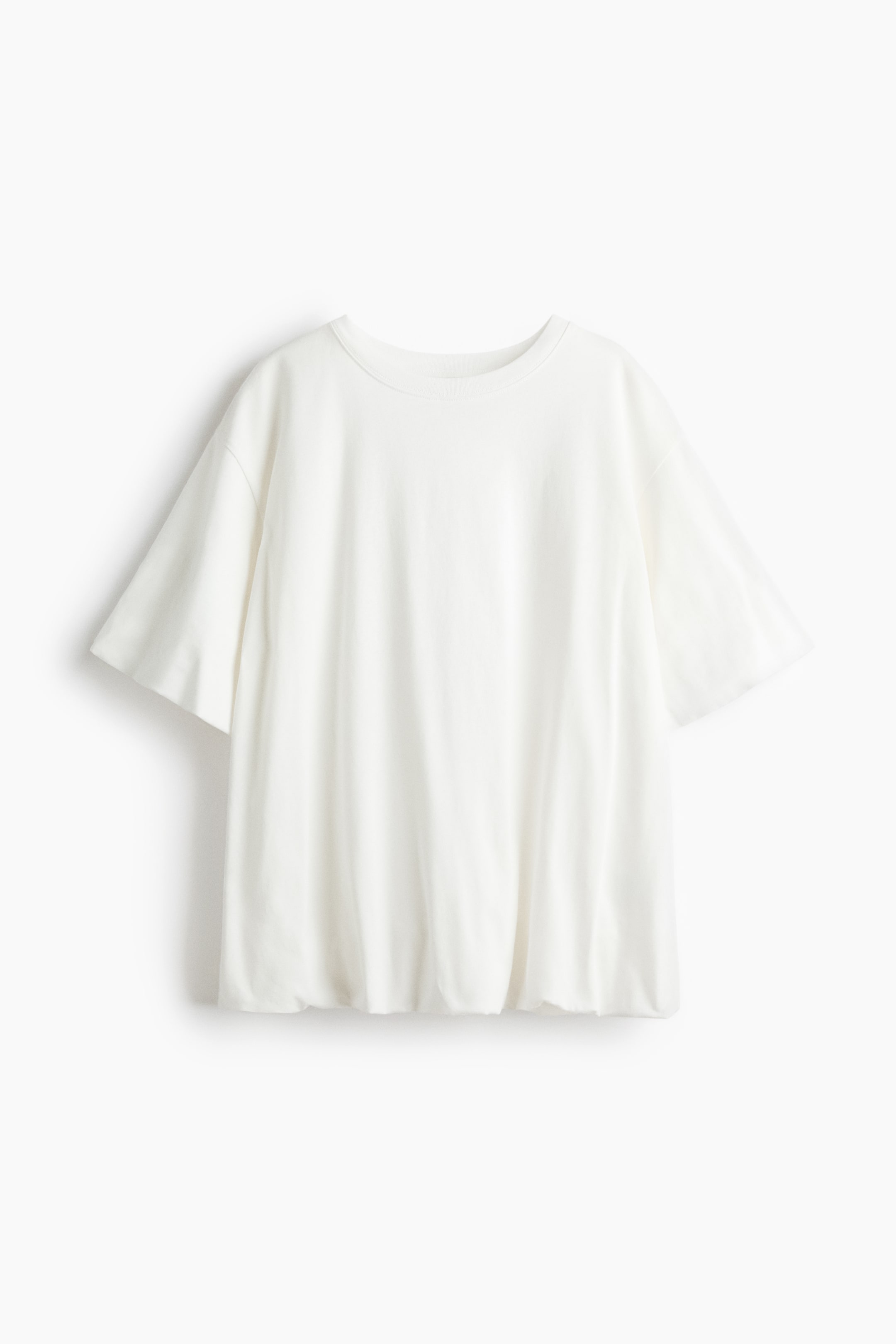 Bubble-Hem Cotton Top