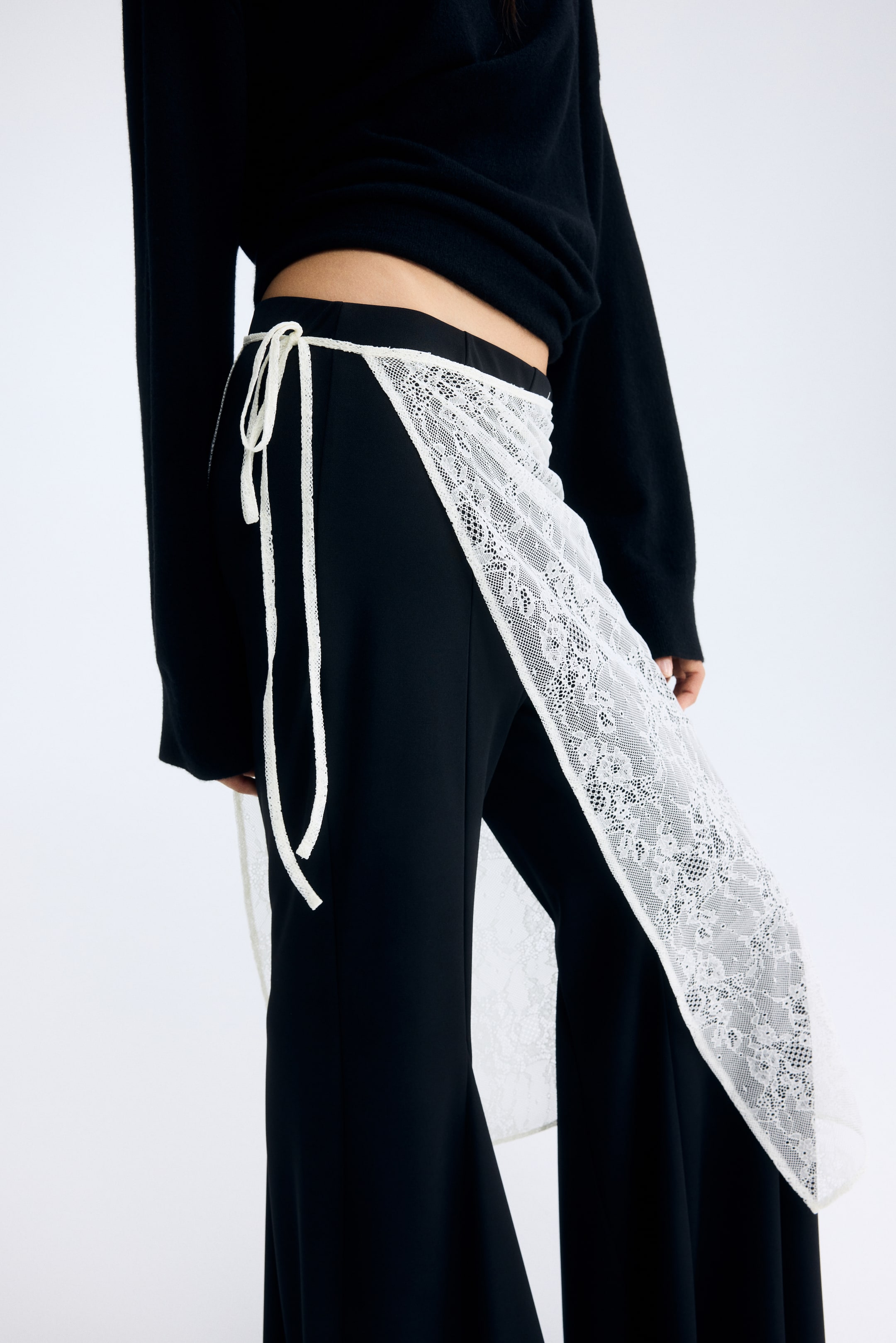 Zobacz większy obraz: Koronkowa spódnica kopertowa - Jasnobeżowy - ONA | H&M PL 5