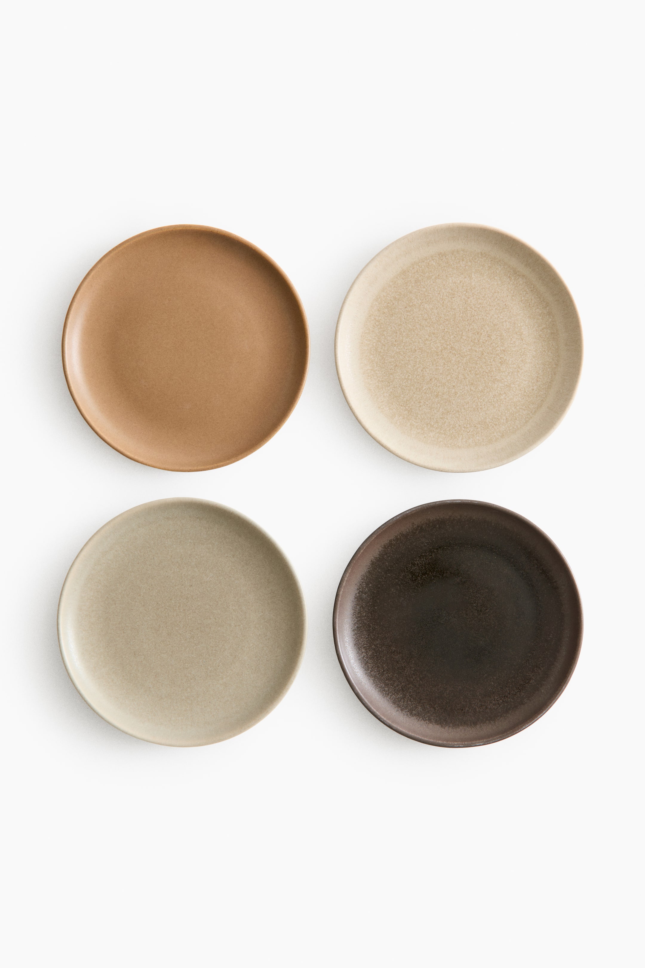 4-pack stoneware side plates