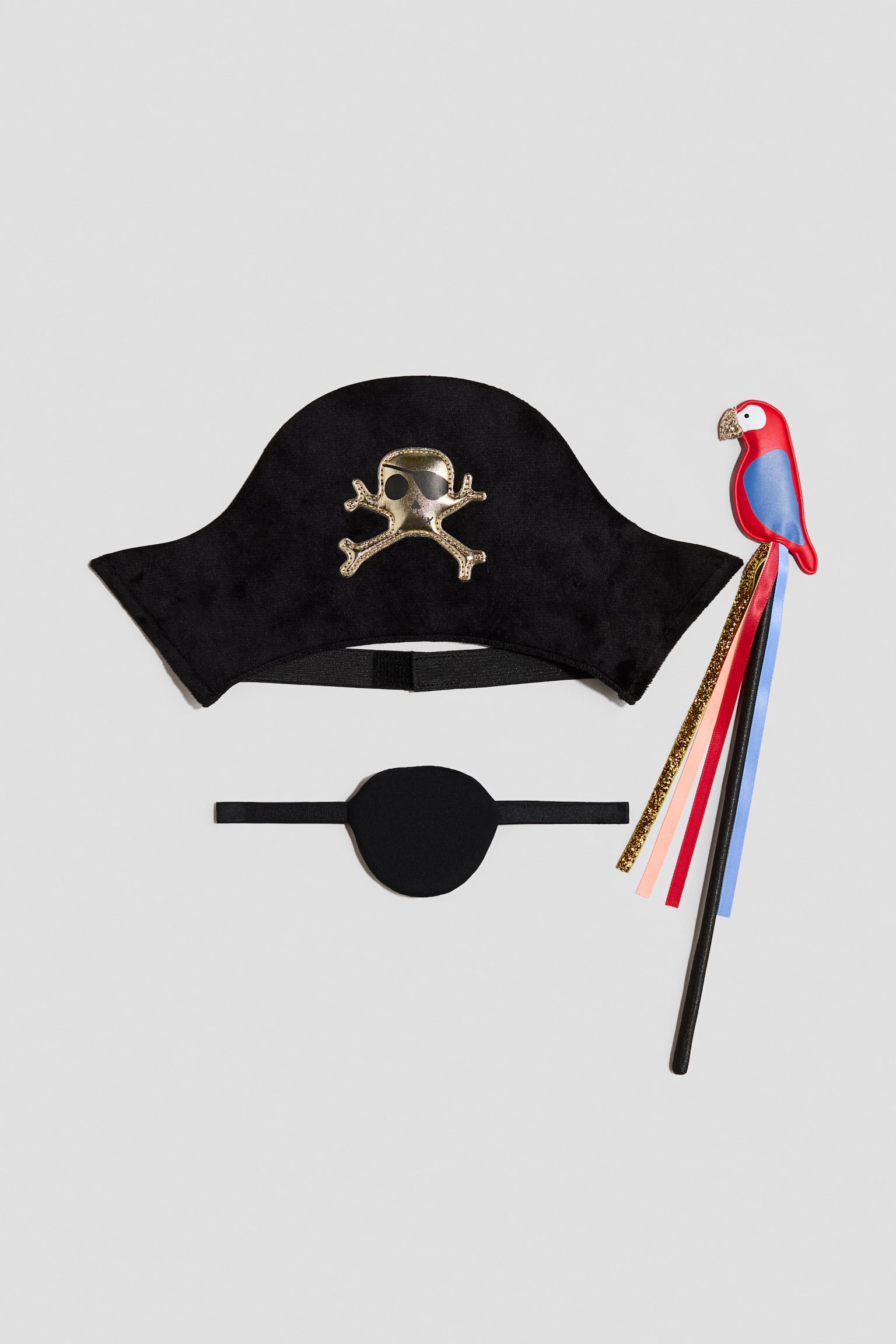 3-piece fancy dress pirate set - Black/Pirate - 2