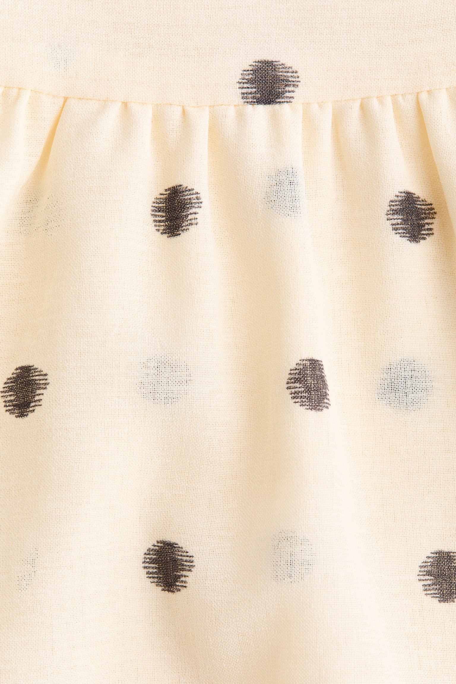 Tiered skirt - Light yellow/Spotted - 3