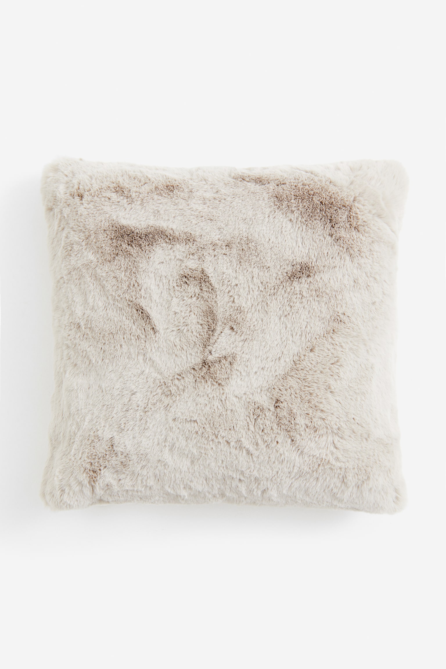 Fluffy cushion cover - Light beige/Mole - 1