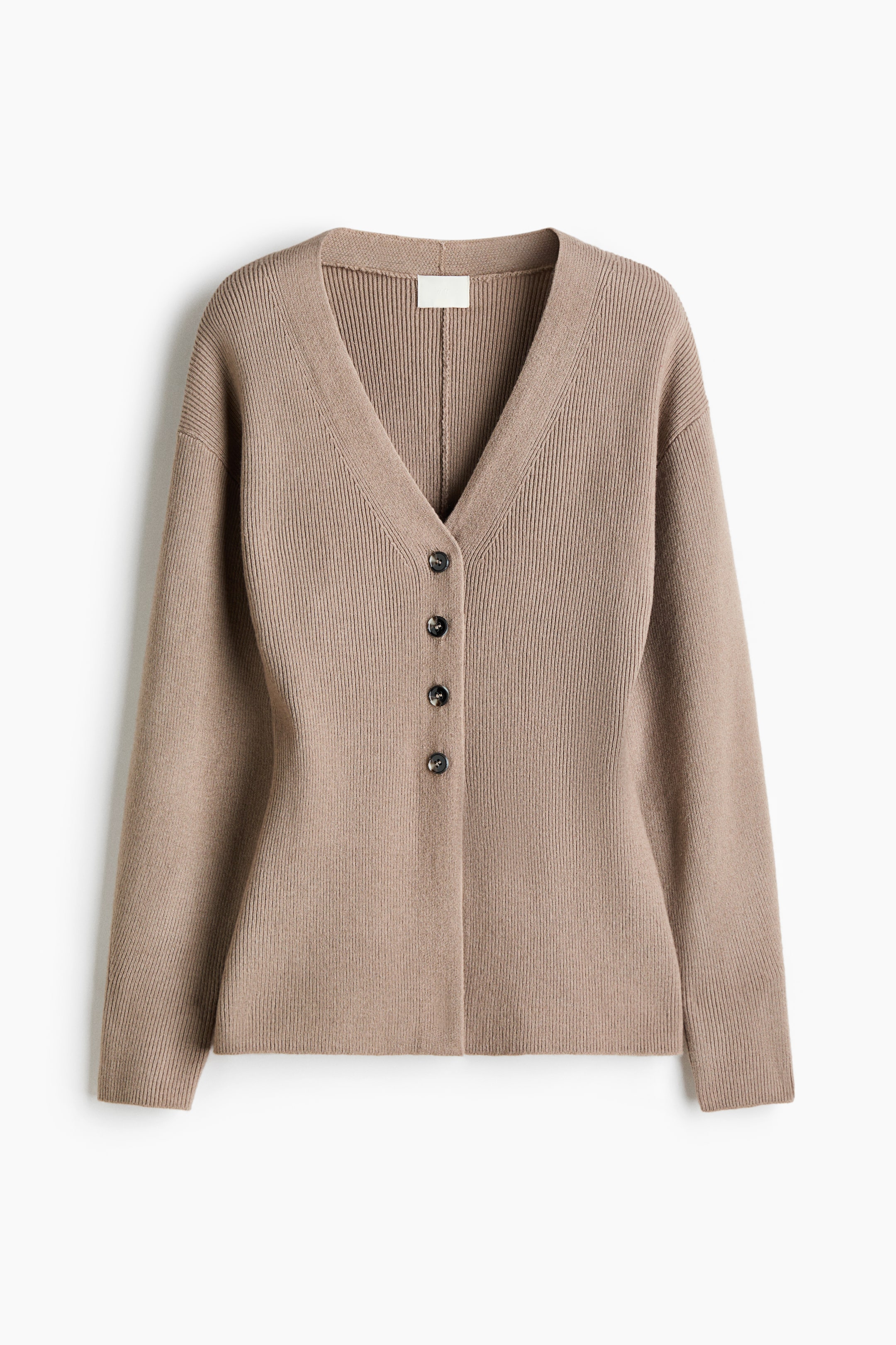 View larger image: Waisted cardigan - Mole - Ladies | H&M IN 1