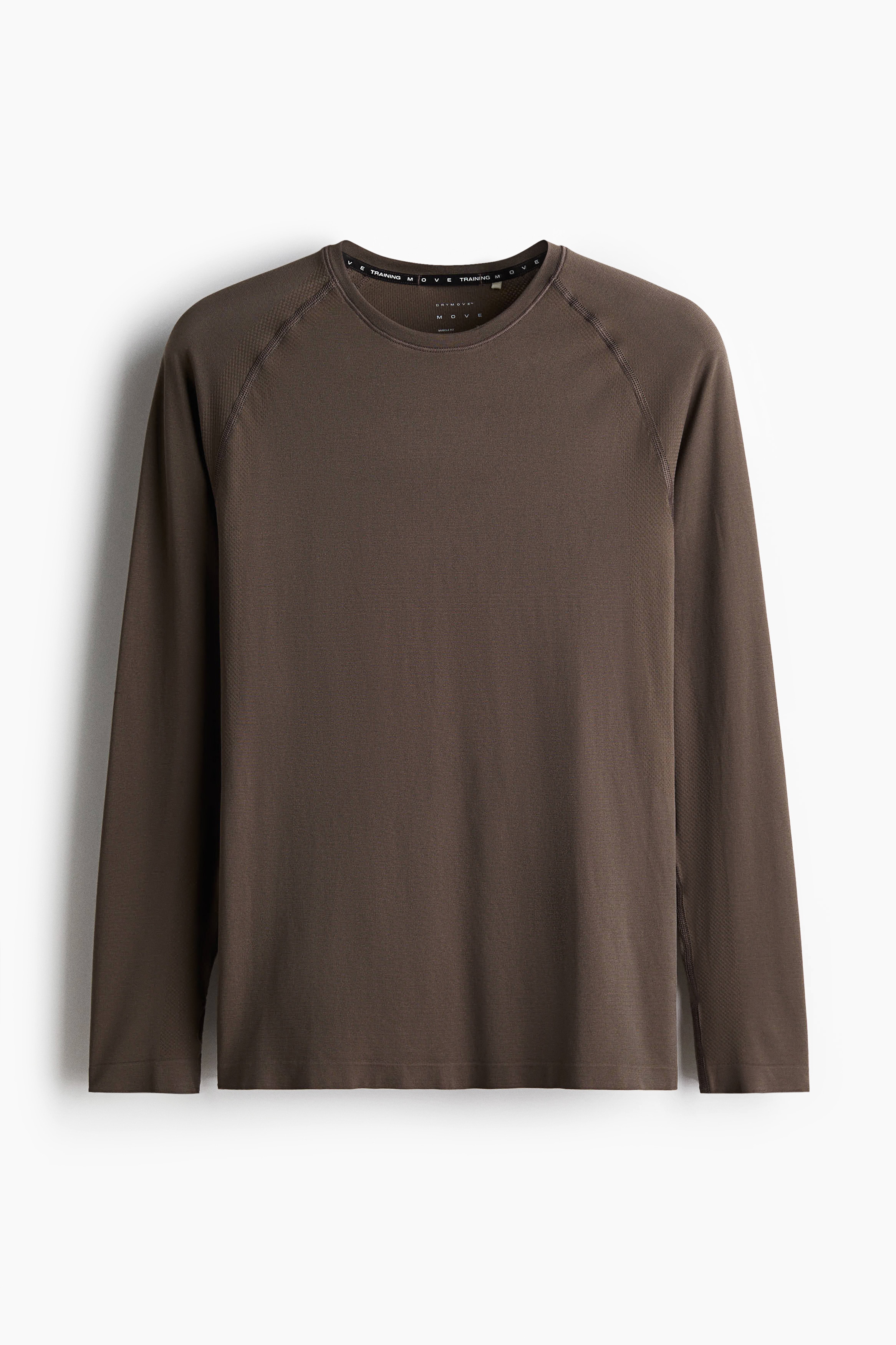 Top sportowy Muscle Fit DryMove™ - Brązowoszary/Czarny/Ciemnozielony