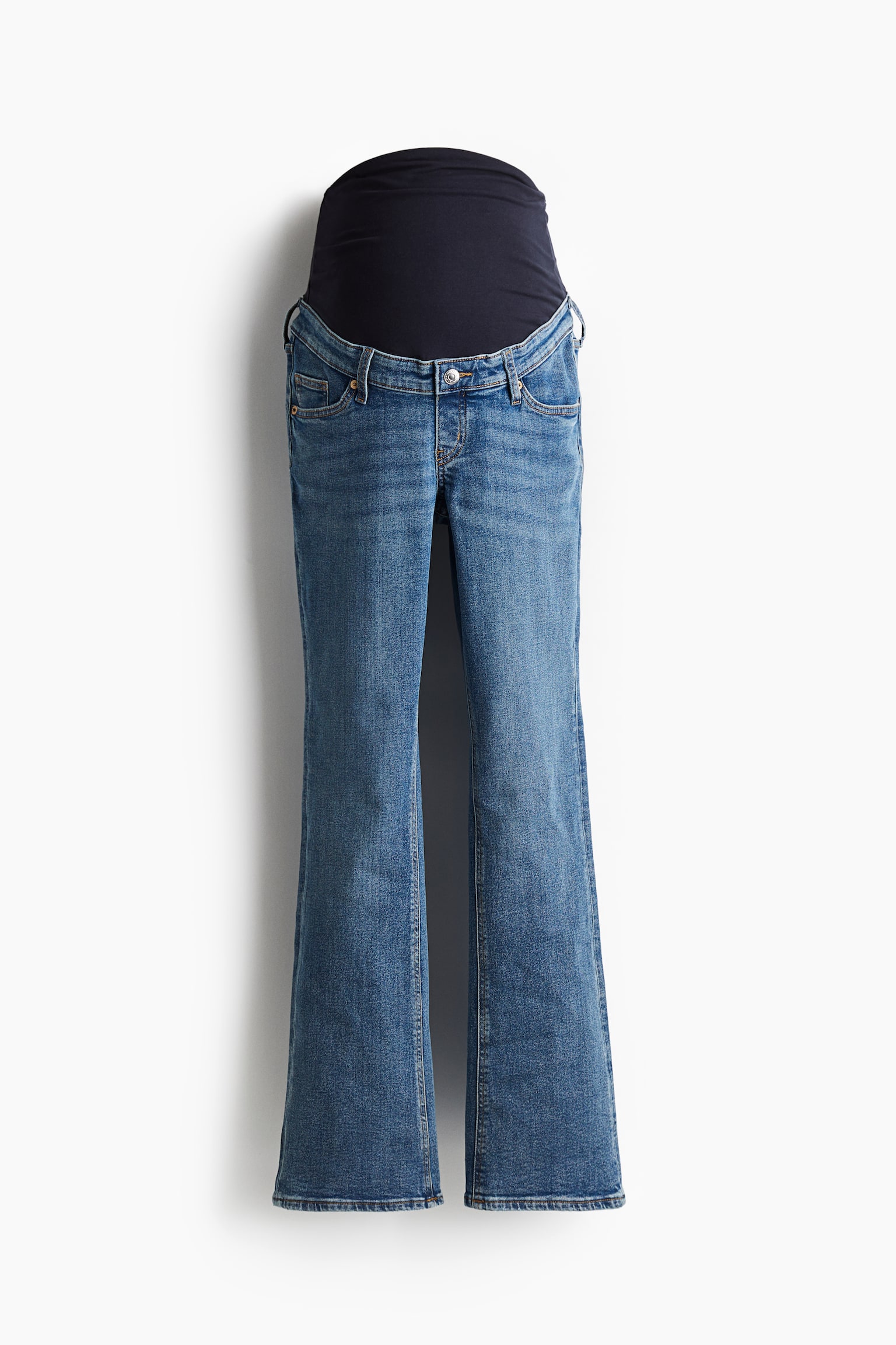 MAMA Slim Flared Jeans - Denim blue/Dark grey - 2