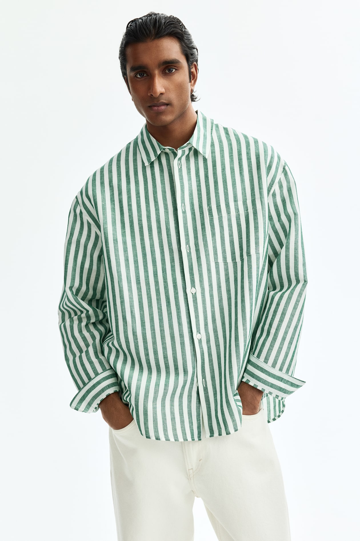 green emerald velvet dress Tencelino-Pistachio Green and Bright White Formal Textured Premium Cotton Shirt for Men 16.5in / 42cm / L / Half / Short Sleeves