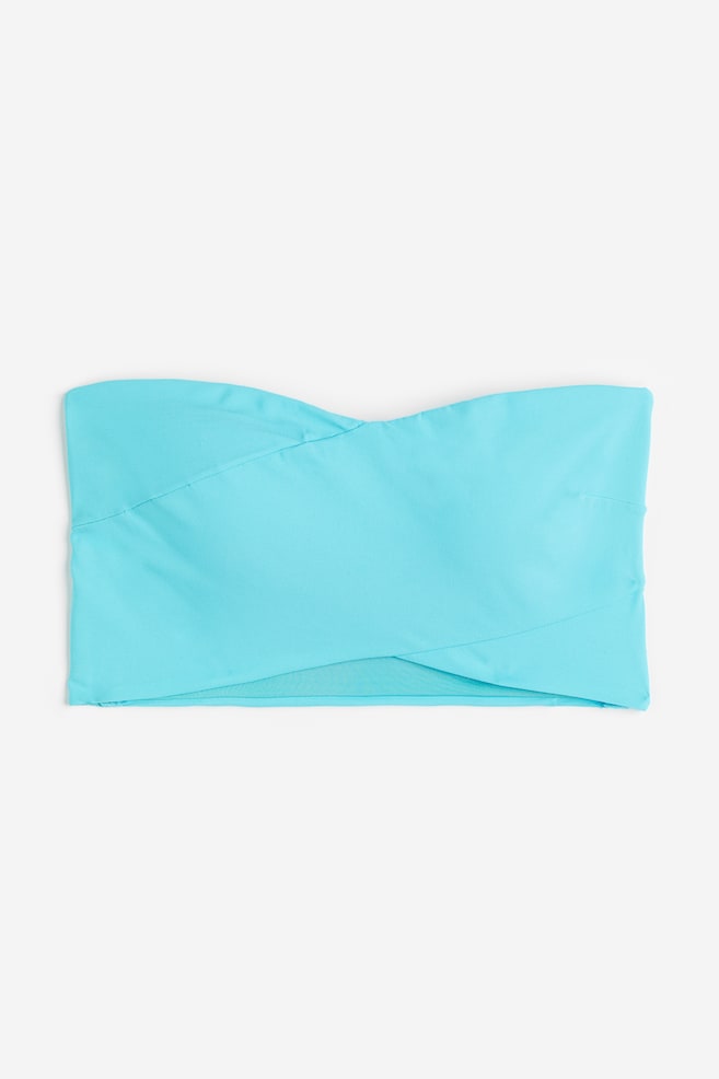 Haut de maillot bandeau paddé - Turquoise - 1