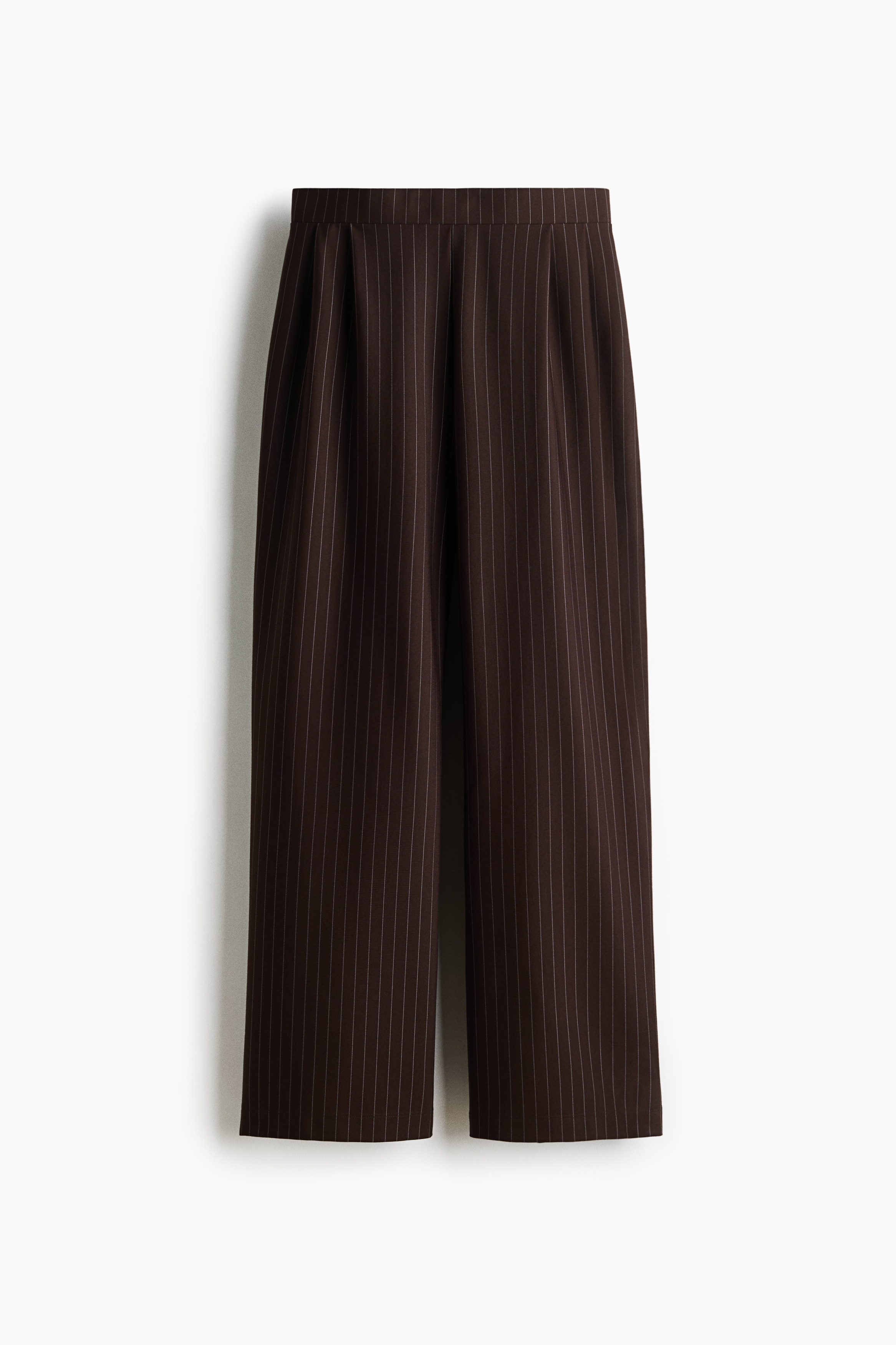 Pantalon chic en jersey - Marron foncé/rayures tennis