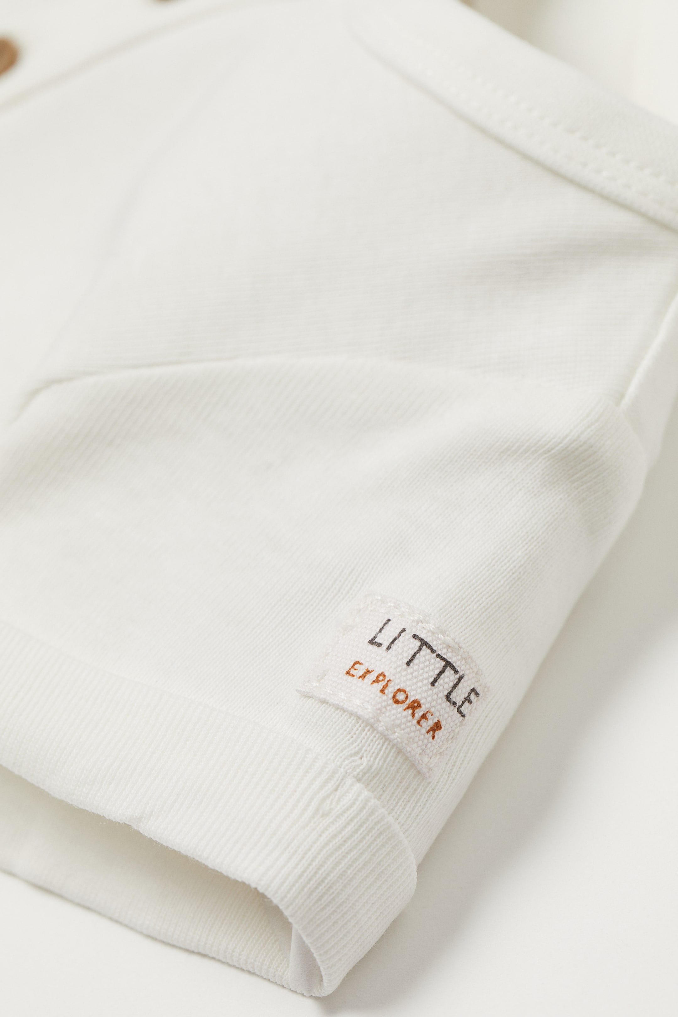 View larger image: 2-piece cotton set - Natural white/Dark beige - Kids | H&M HK 3