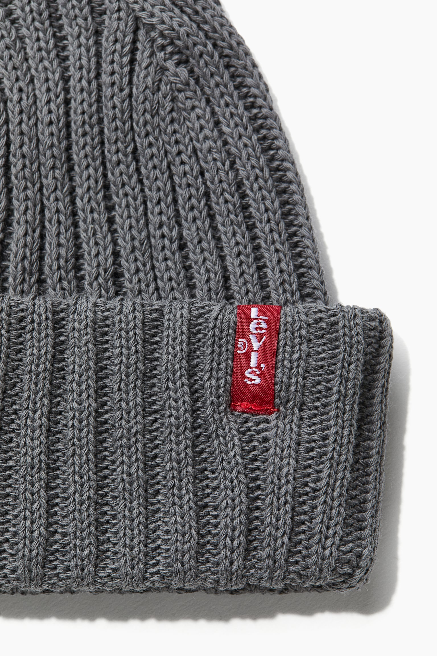 Ribbed Beanie - Dark Grey/Regular Black - 2