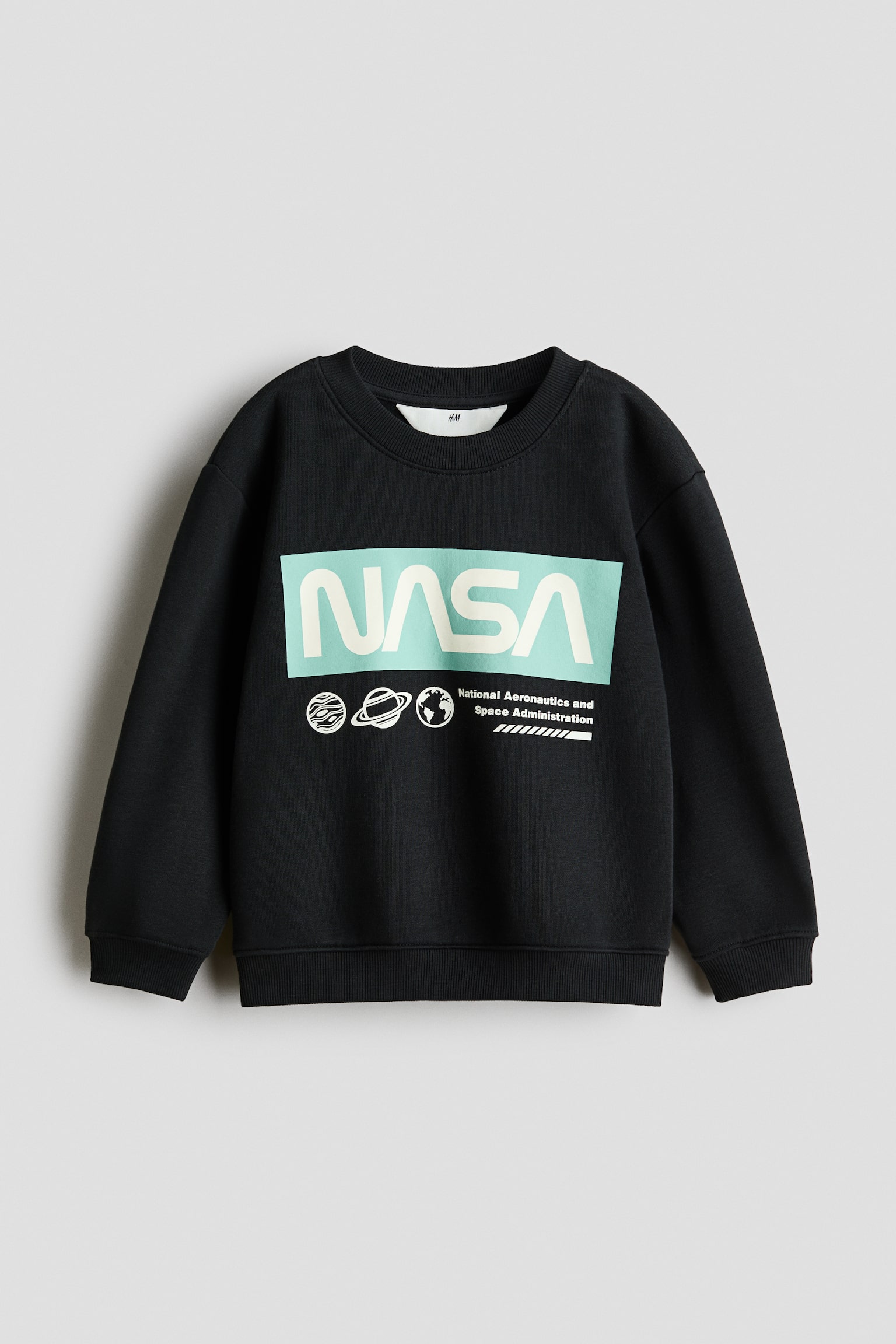 Printed Sweatshirt - Black/NASA/Beige/Tigers/Blue/robot/Light beige/dinosaurs/Green/Miami/Light turquoise/Little Brother/Light gray melange/Big Brother/Beige/dump truck/Black/London