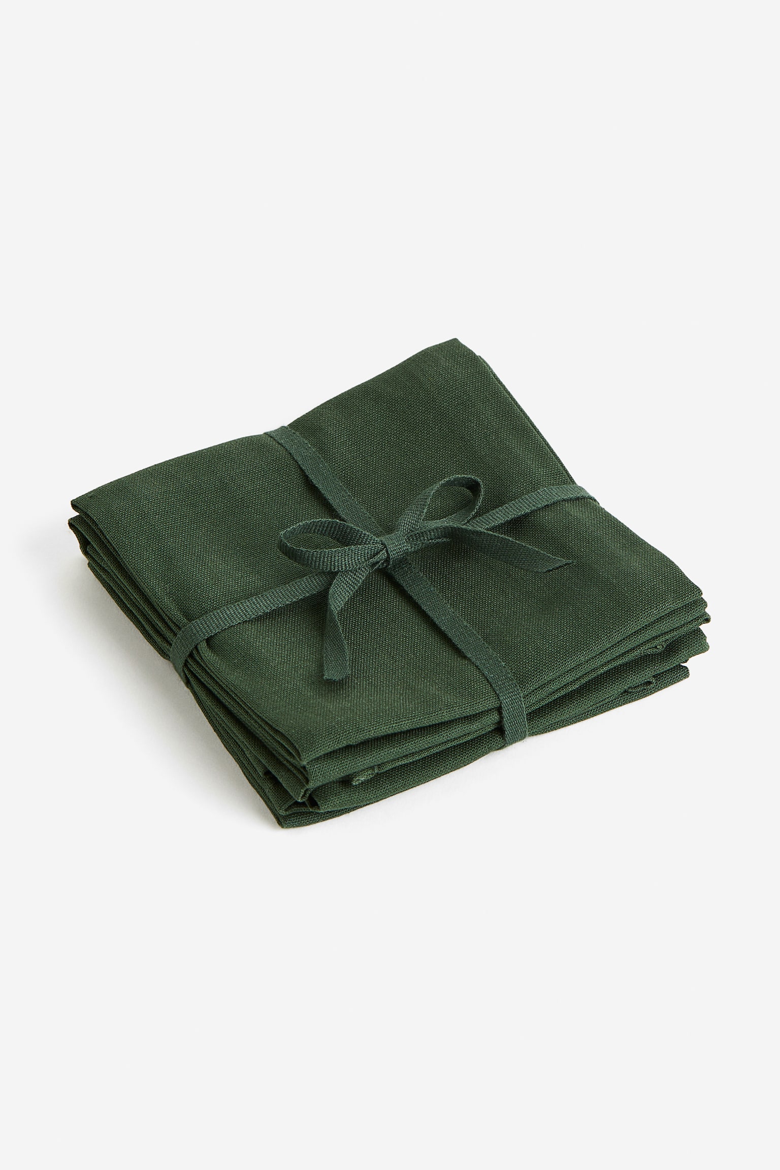 4-pack cotton napkins - Dark green/White/Cobalt blue/Red/Anthracite grey/Dark orange/Light purple - 1