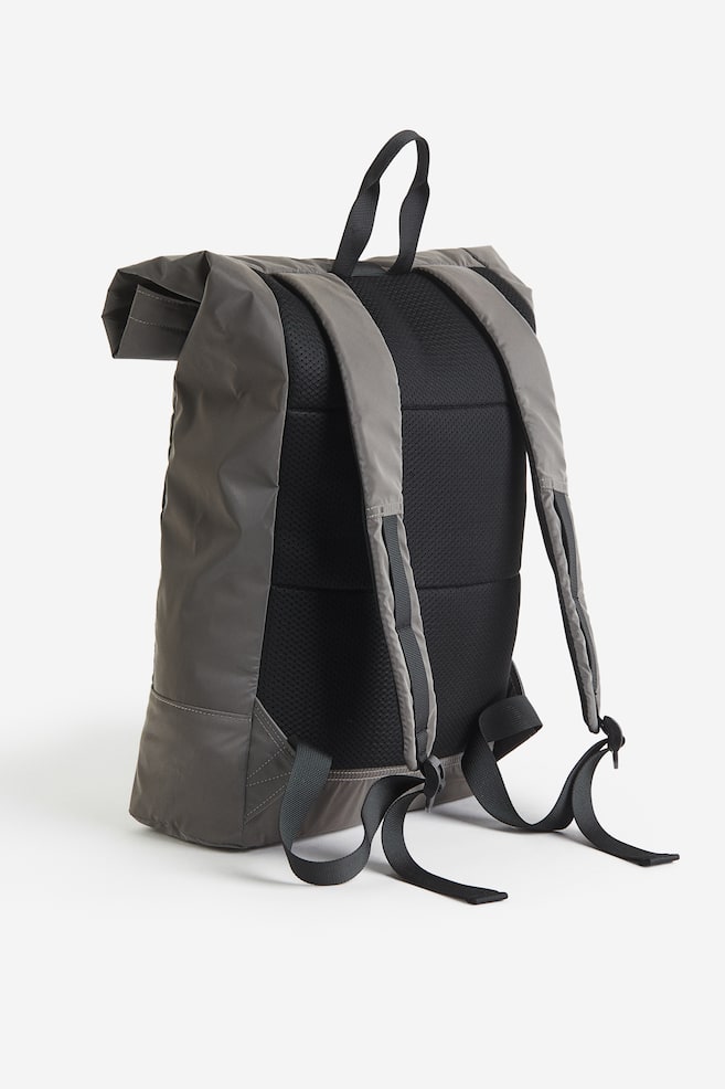 Water-repellent sports backpack - Dark grey/Black/Light beige - 5