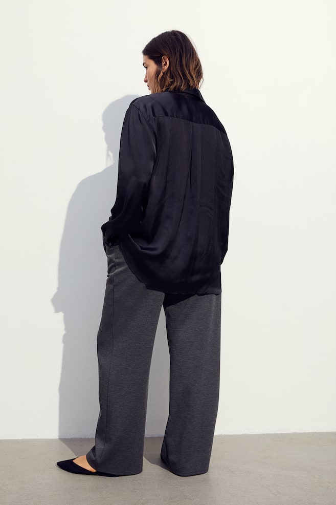 High-waisted tailored trousers - Dark grey/Black/Dark grey/Checked/Dark grey/Pinstriped - 3
