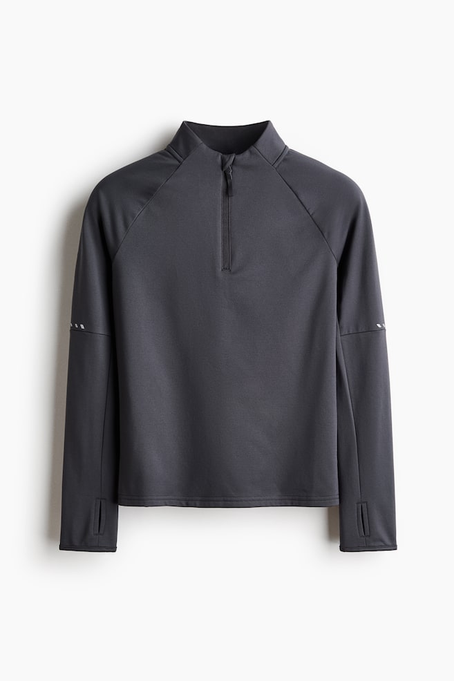 Warming mid-layer football top with ThermoMove™ - Grey/Black/Dark blue/Glacier green/Colour block - 1