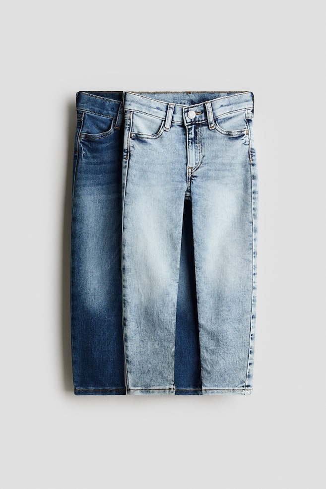 2er-Pack Slim Fit Jeans - Denimblau/Helles Denimblau/Denimgrau/Denimblau - 1