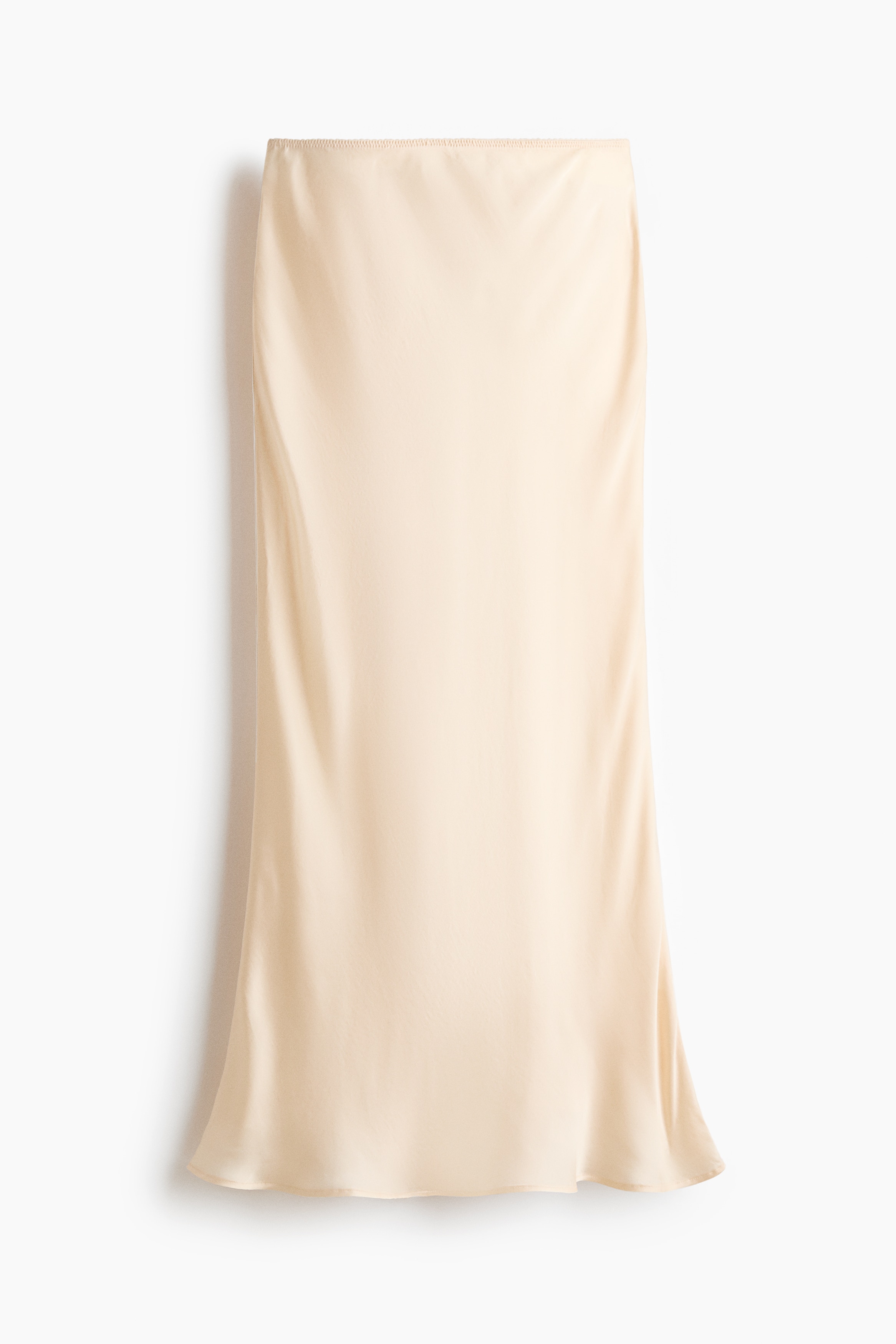 Viscose-blend slip skirt - Light beige