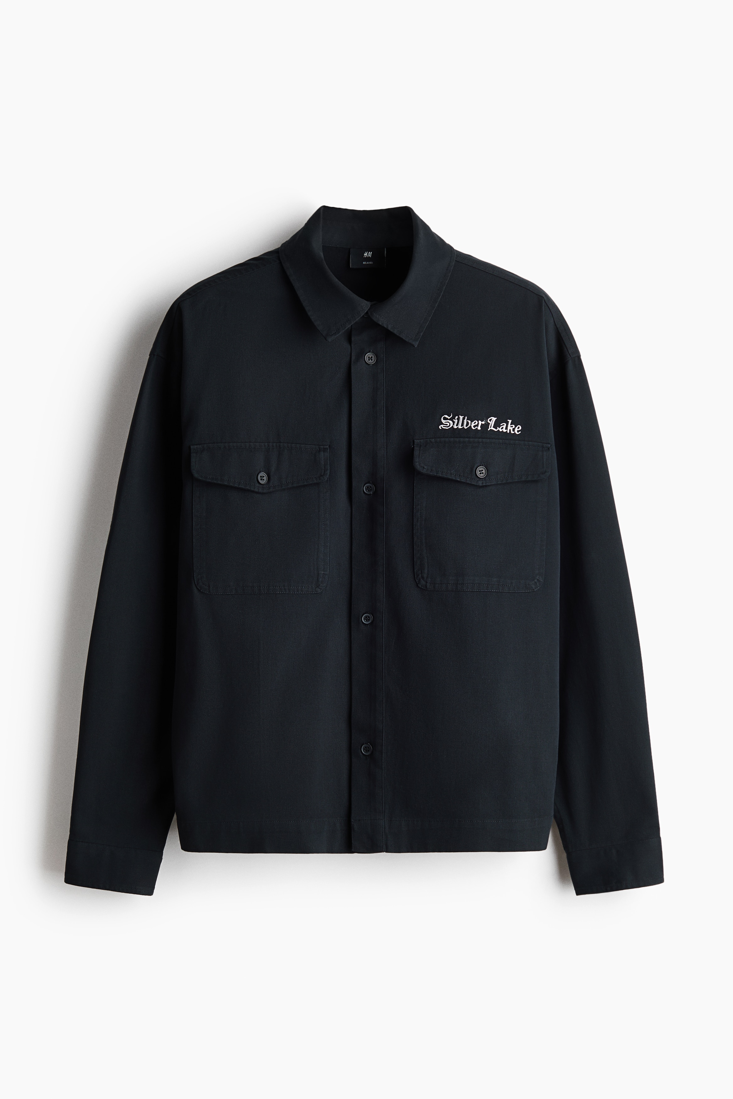 Twill overshirt - Black/Service Garments/Dark green/Service Garments