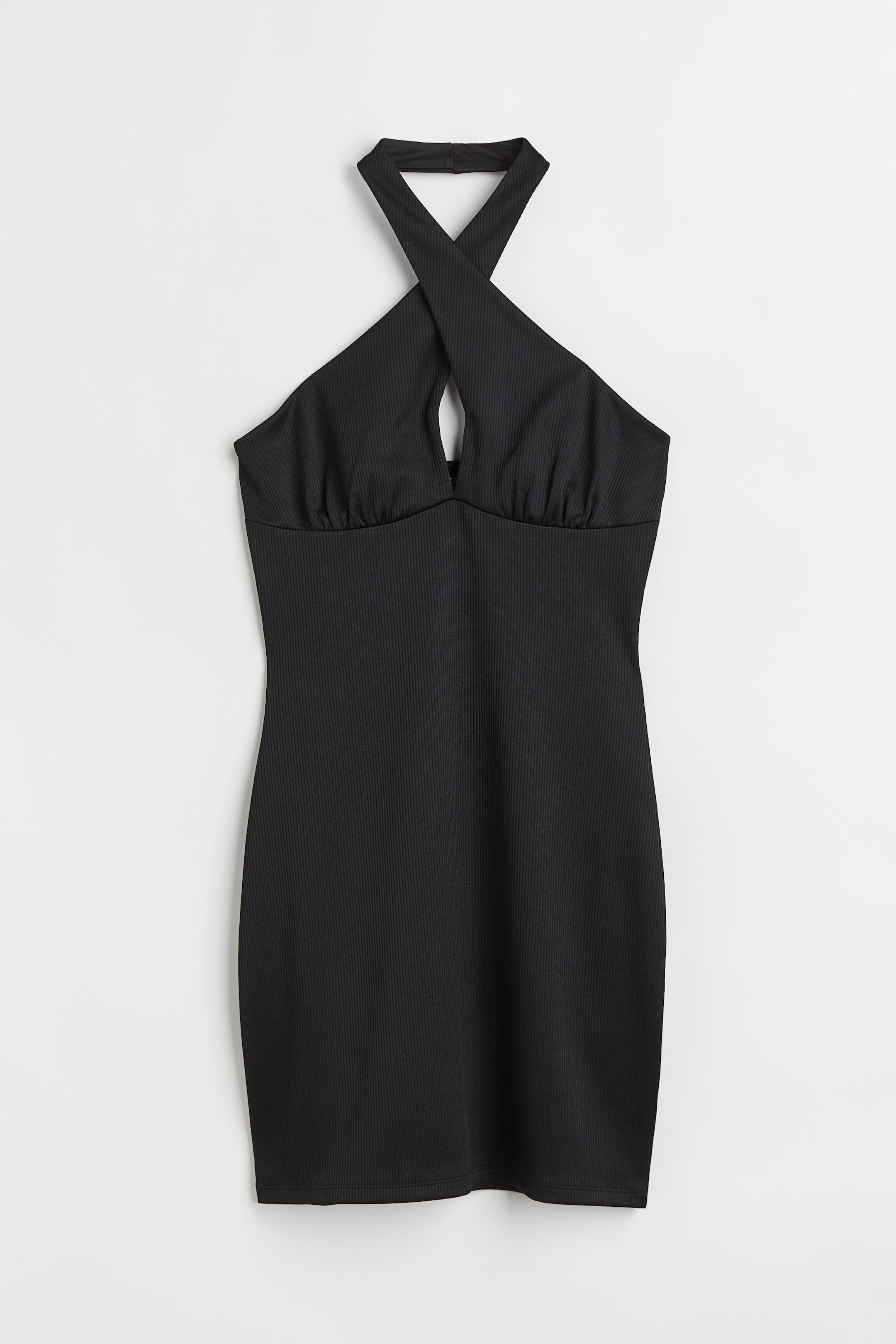 Robe dos nu en jersey - Dos nu - Sans manches - Noir - FEMME | H&M BE