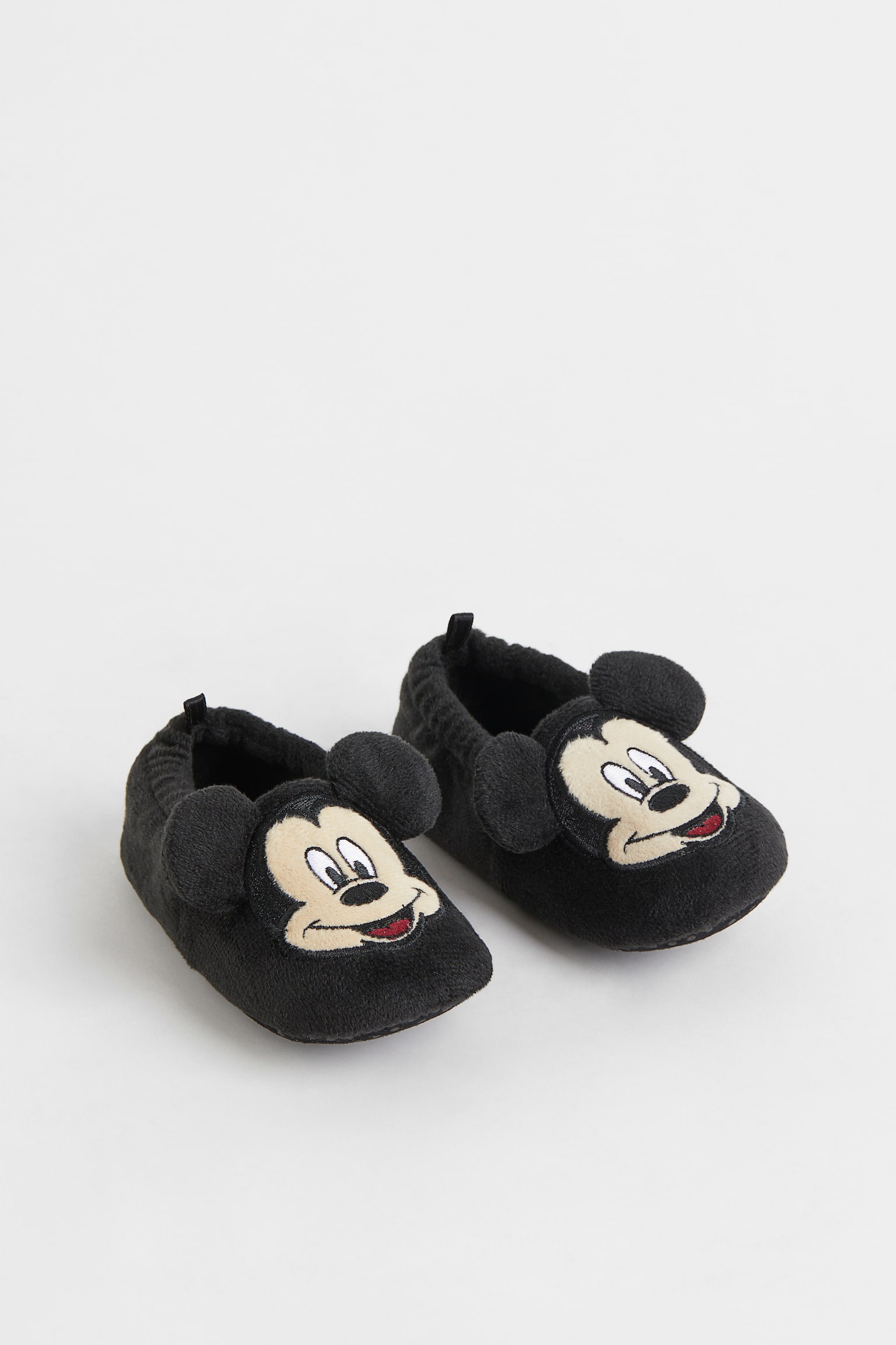 Papuci moi de velur - Negru/Mickey Mouse