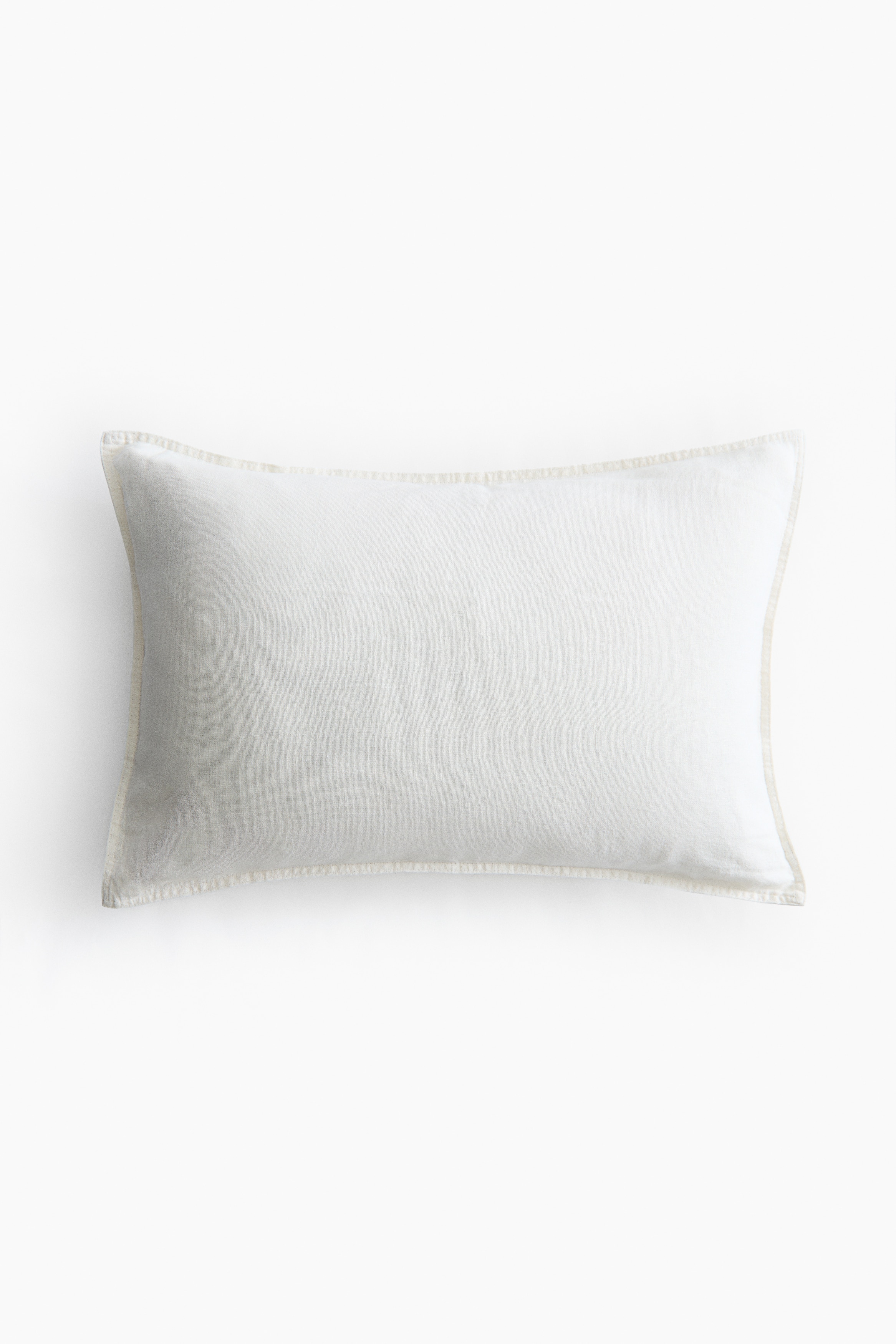 Capa de almofada em mistura de linho - Branco/Toupeira/Bege/Laranja/Castanho claro/Verde caqui escuro/Azul pó claro/Amarelo claro/Azul/Rosa seco claro