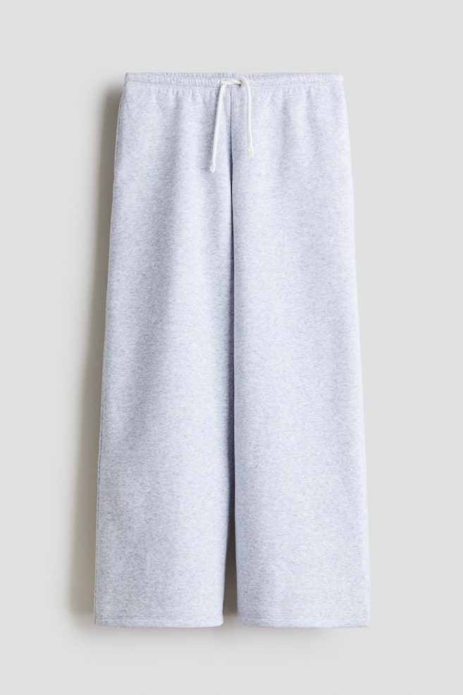 Brushed-Inside Joggers - Light gray melange - 1