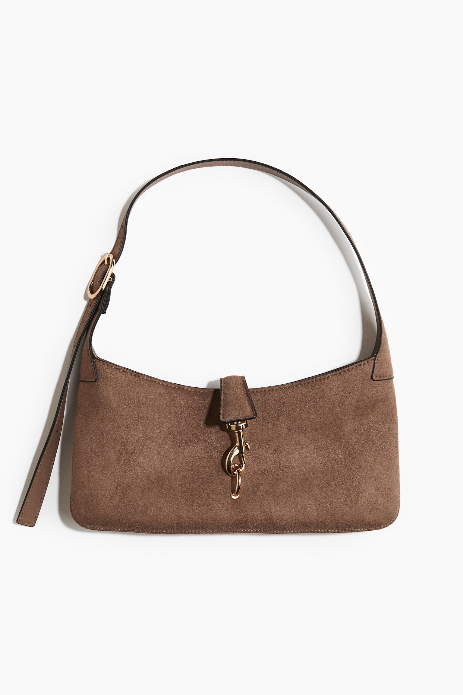 Rectangular shoulder bag - Dark beige/Black/Dark brown