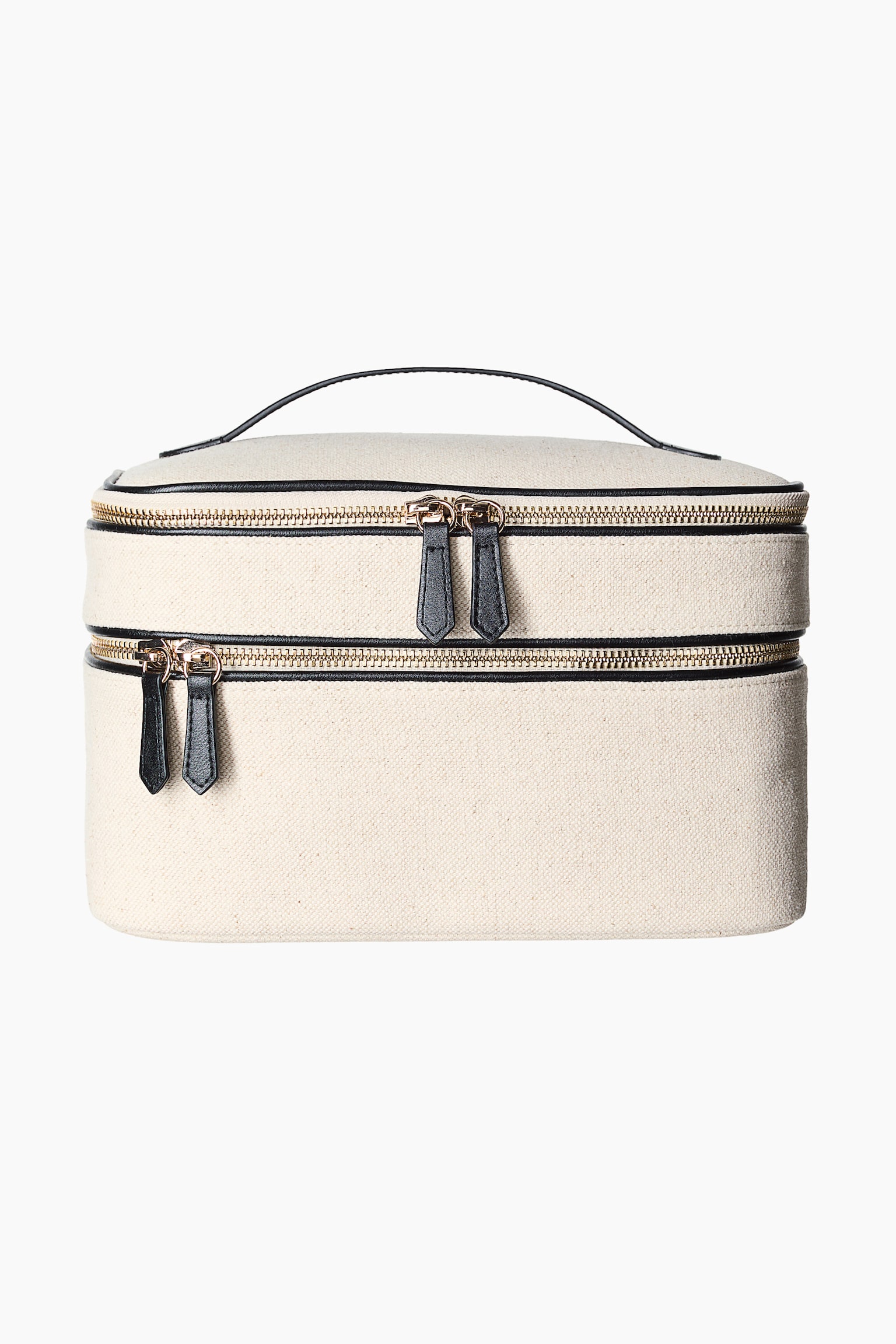 Neceser en mezcla de lino - Beige claro