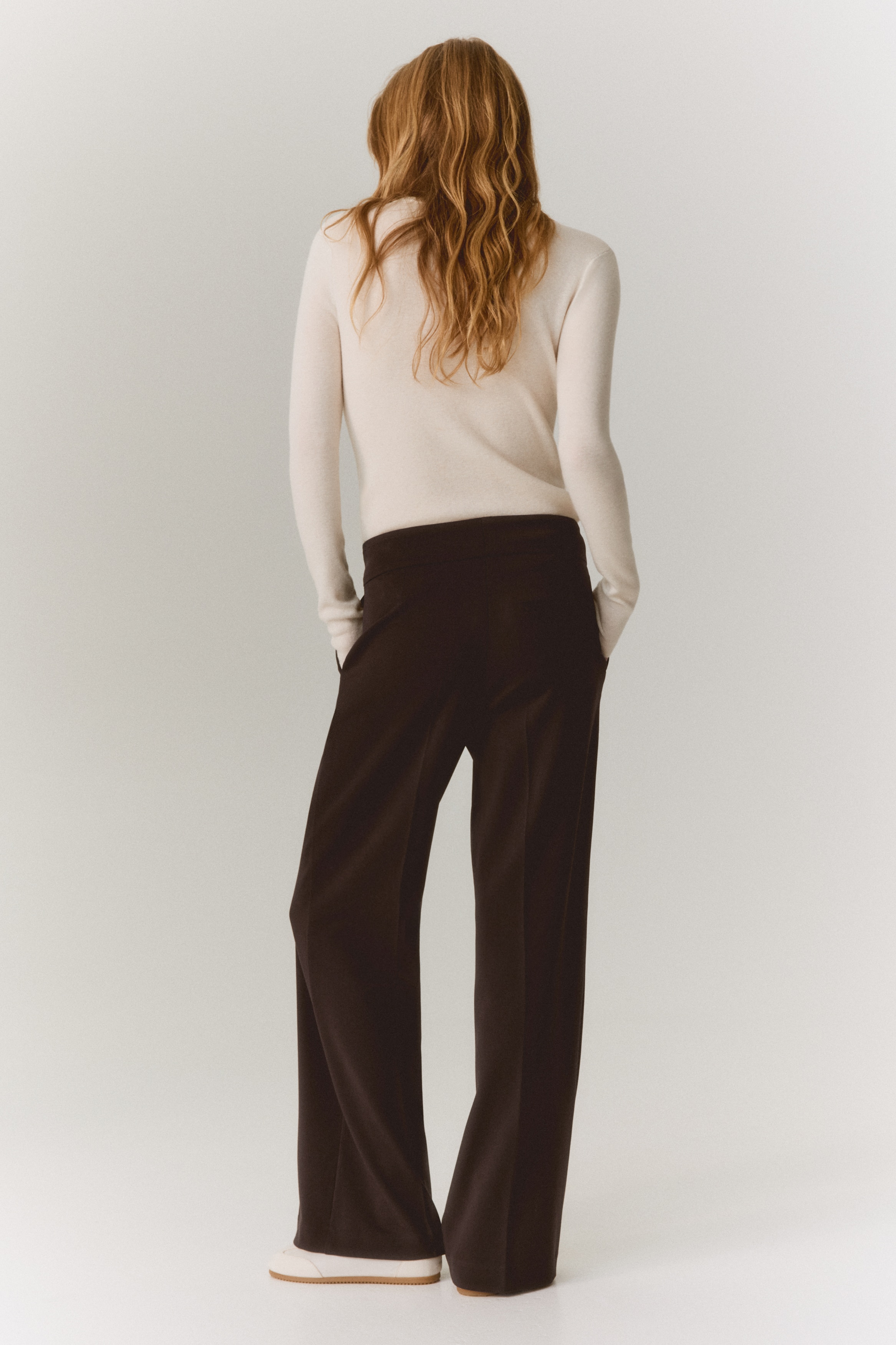 comfy dress pants for women Betsey's Tie Top Dress Pants Pine / M