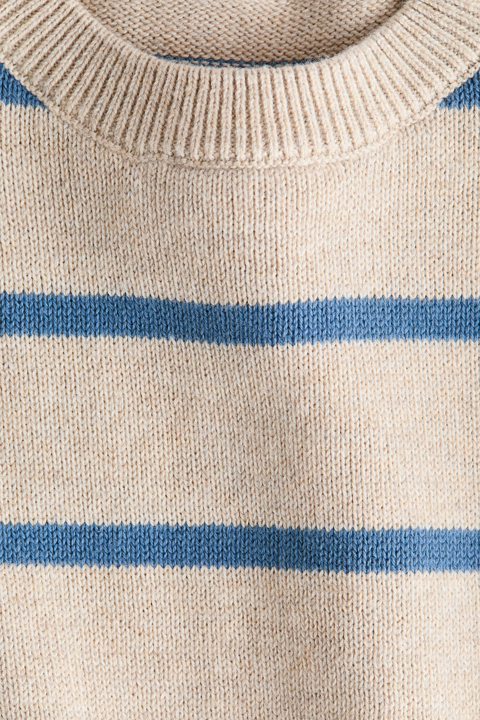 Jacquard-Knit Cotton Sweater - Light beige/blue striped/Light beige/dinosaur/White/cars/Dusty blue/dinosaur/Light beige/lion - 2