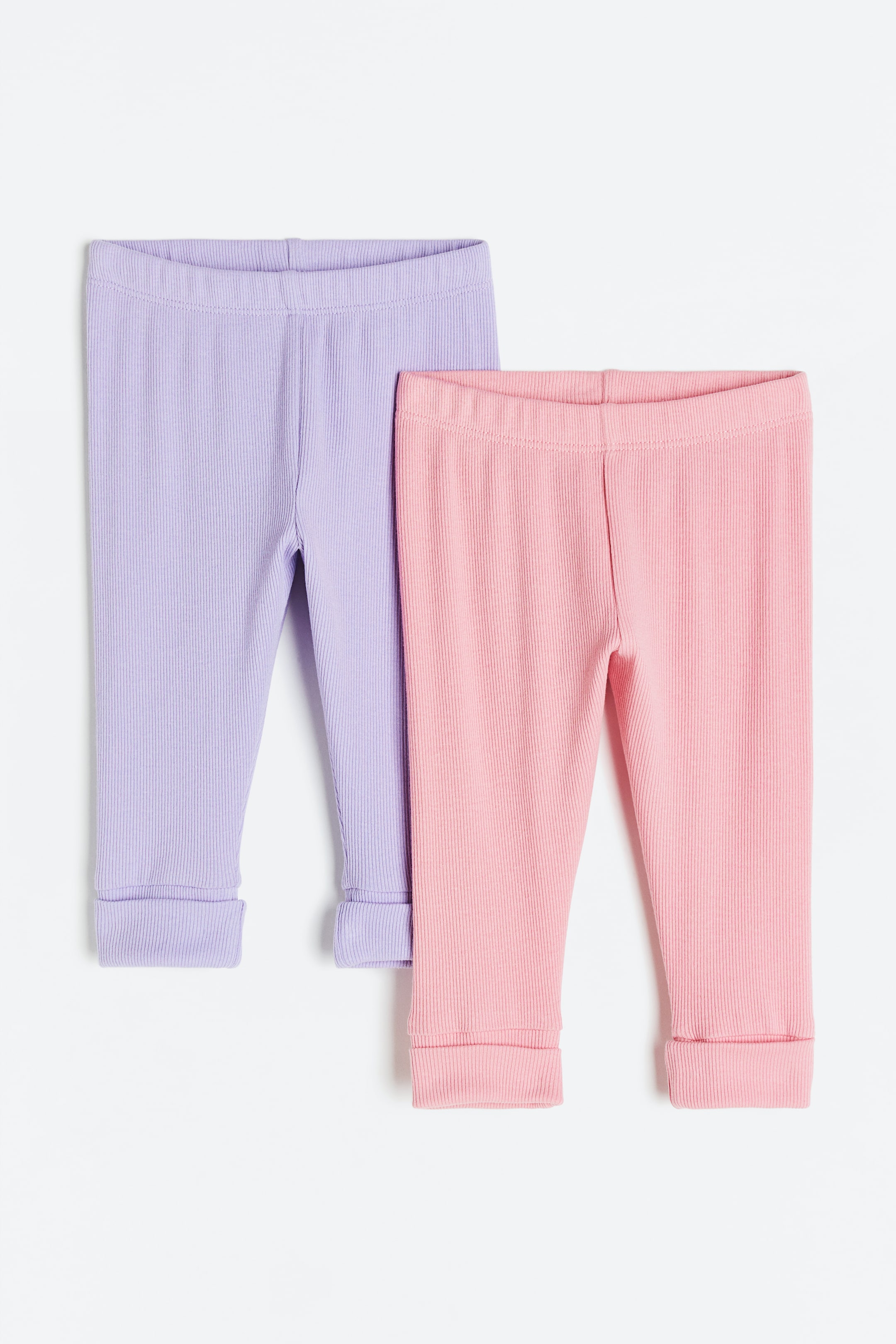 View larger image: 2-pack adjustable-fit leggings - Light purple/Pink - Kids | H&M IN 1