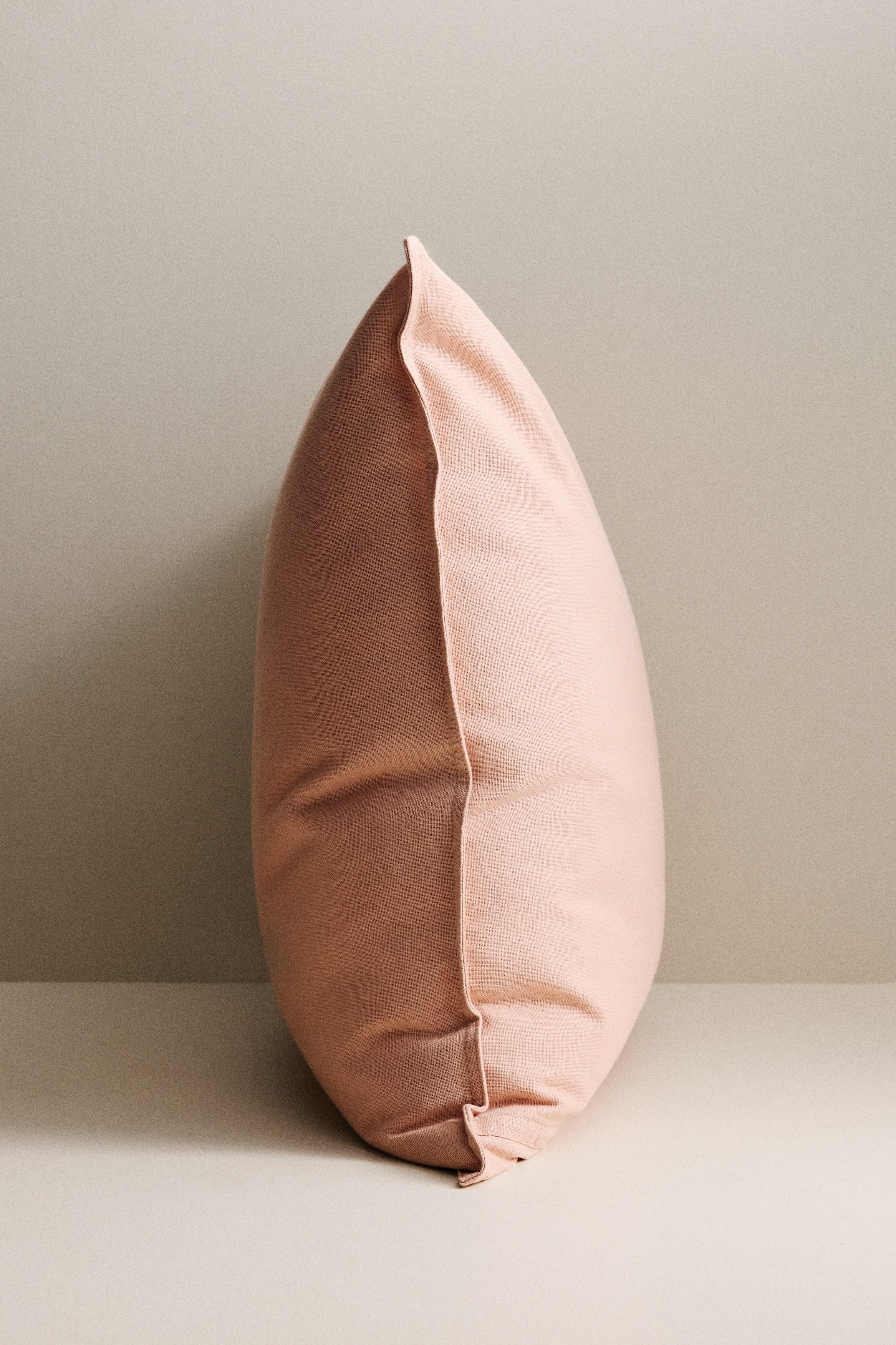 Housse de coussin en lin mélangé - Rose ancien clair/Beige clair/Bleu ancien clair