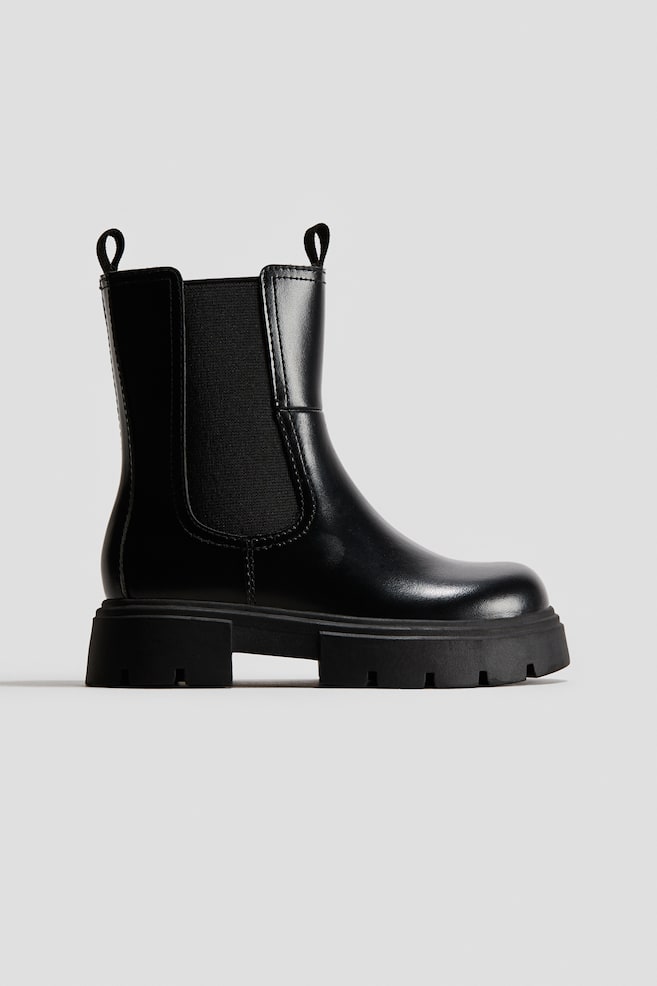 Chunky Chelseaboots - Schwarz - 1