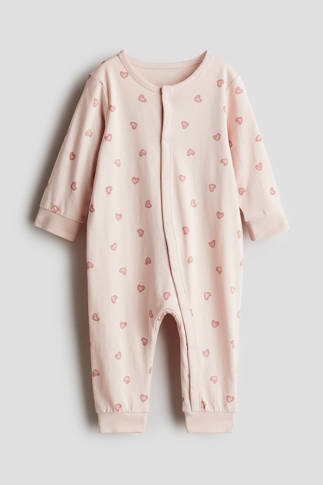 Pyjama à motif - Rose ancien clair/cœurs/Bleu clair/nounours/Rose clair/cœurs/Turquoise clair/dinosaures/Gris foncé/fantômes/Blanc/cœurs/Crème/fleuri/Beige clair/animaux/Blanc/chiens/Blanc/cœurs/Bleu marine/Noël/Blanc/citrouilles - 1
