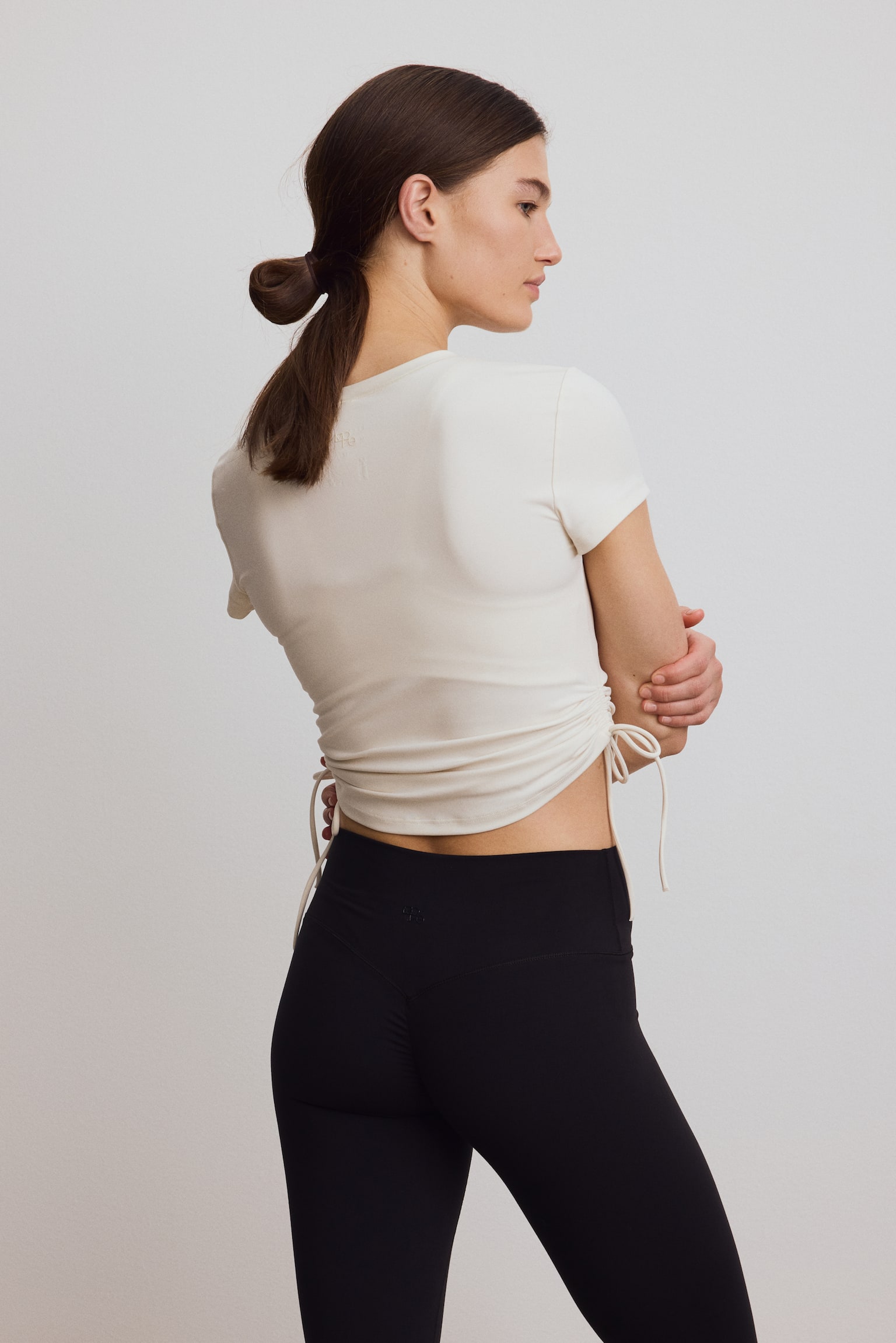 Tricou de sport cu SoftMove™ - Fildeșiu/Gri-trufă - 3