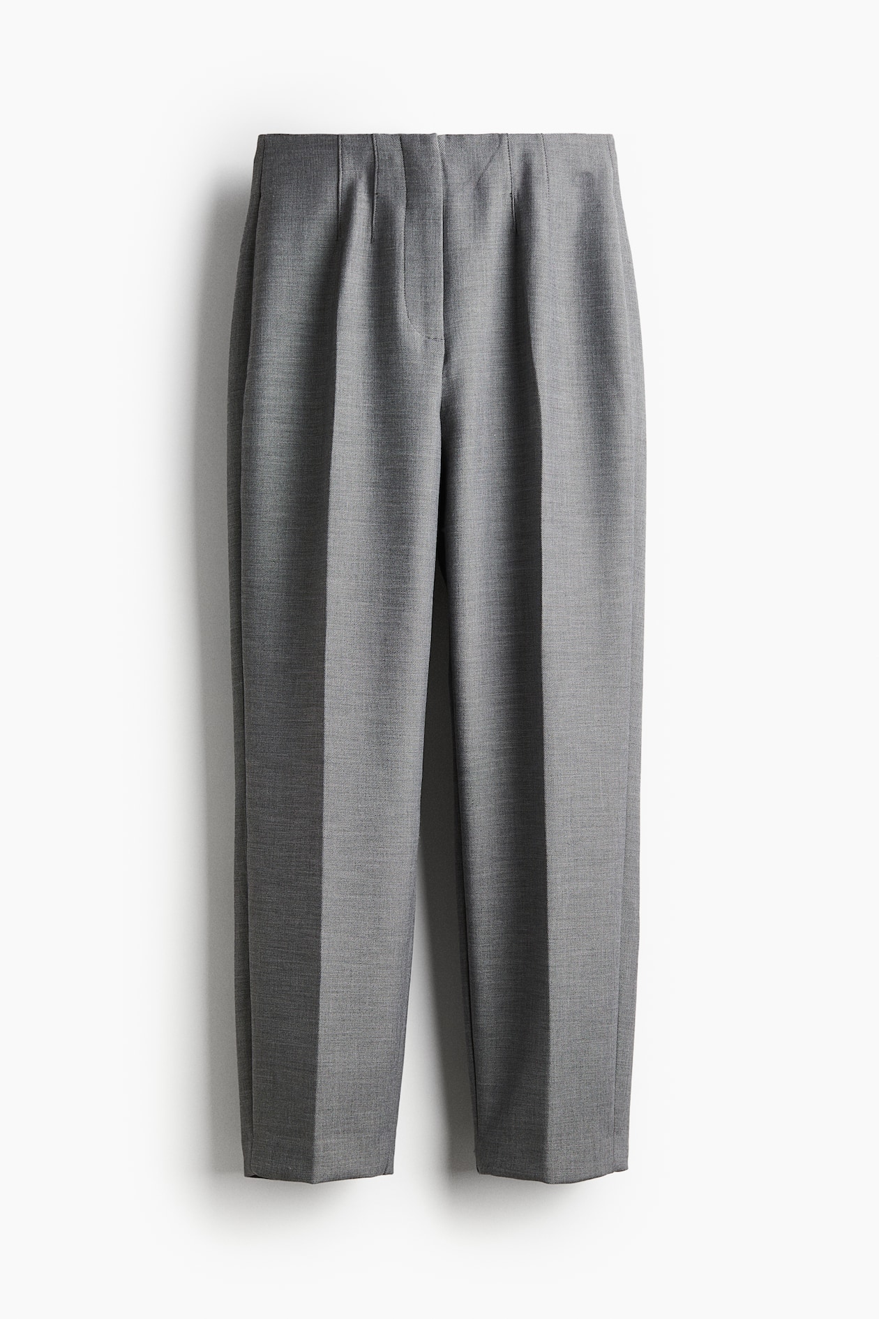 Women's Grey marl Ankle-length cigarette trousers