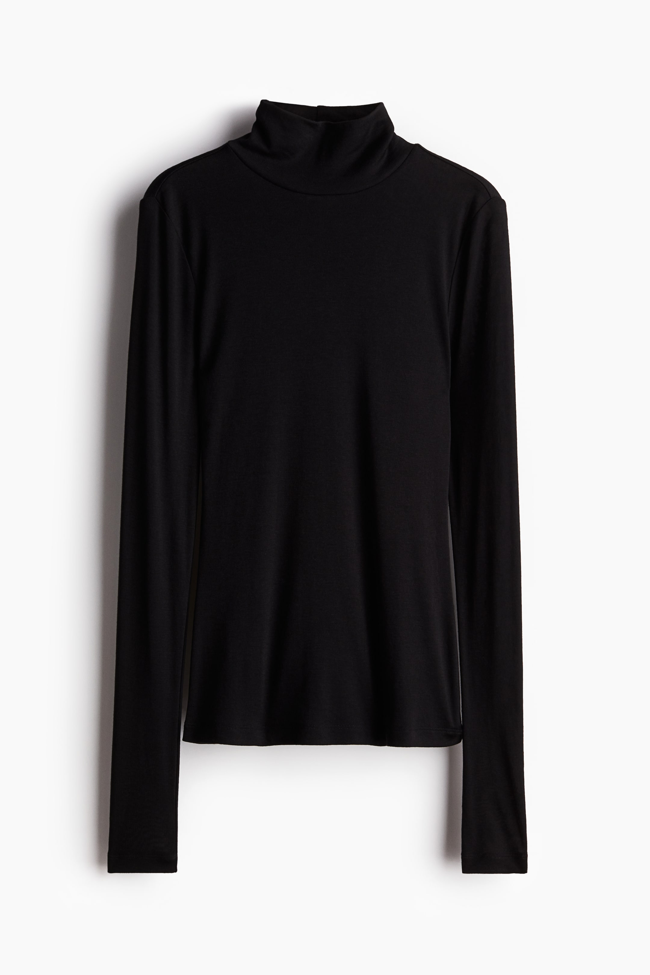 Ribbed Turtleneck Top