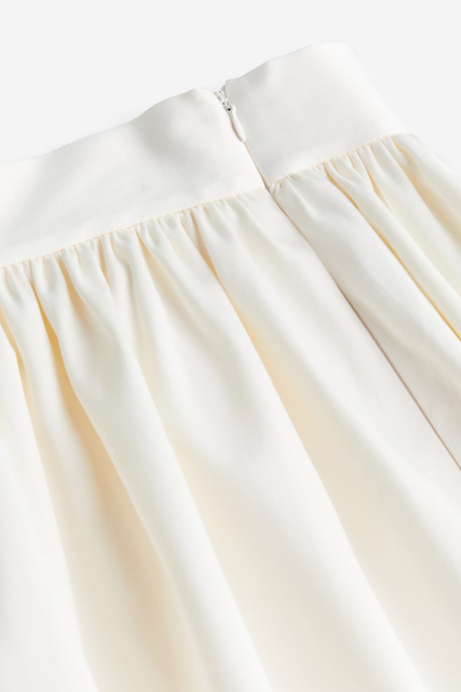A-line skirt - Cream - 3