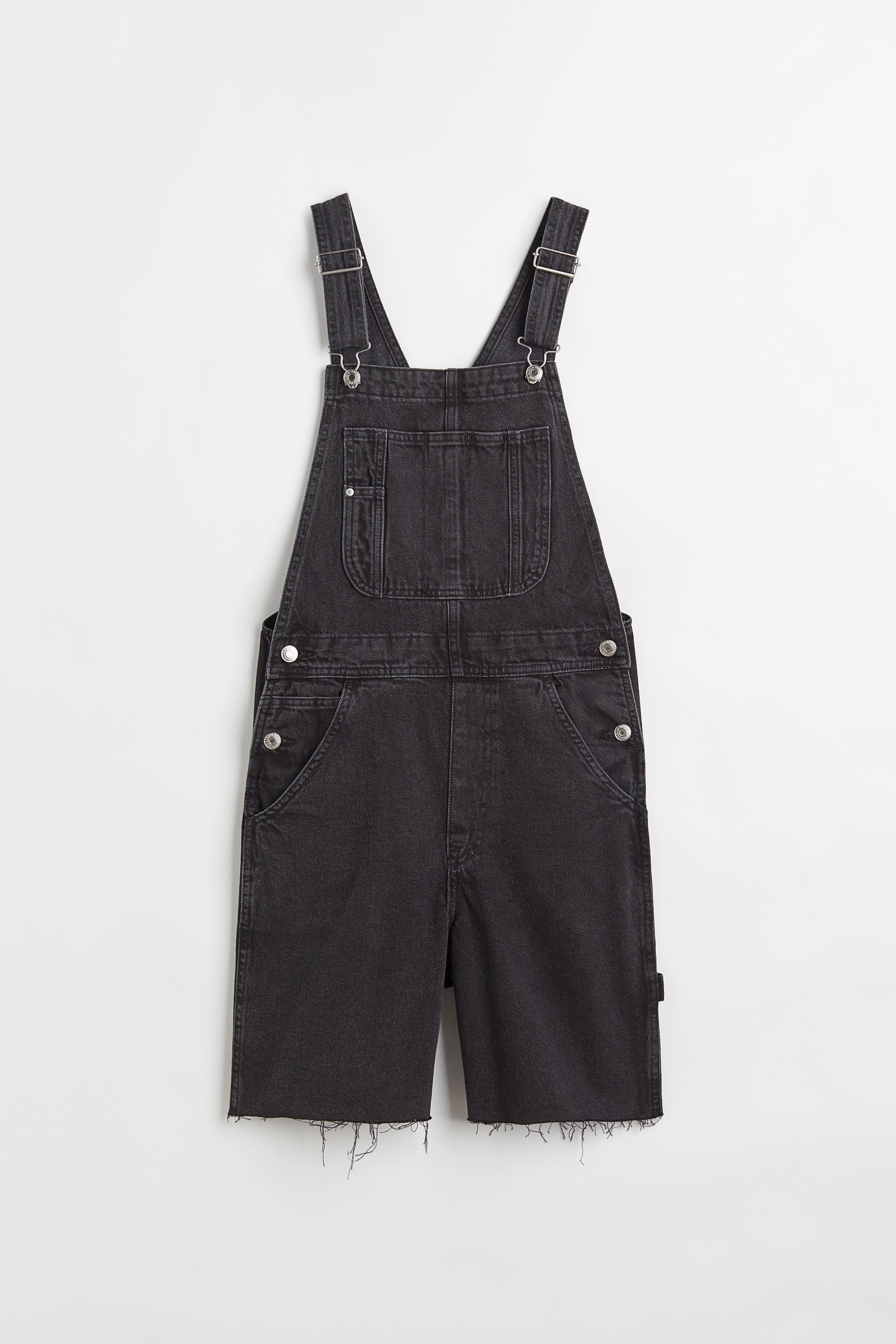 Denim Overall Shorts