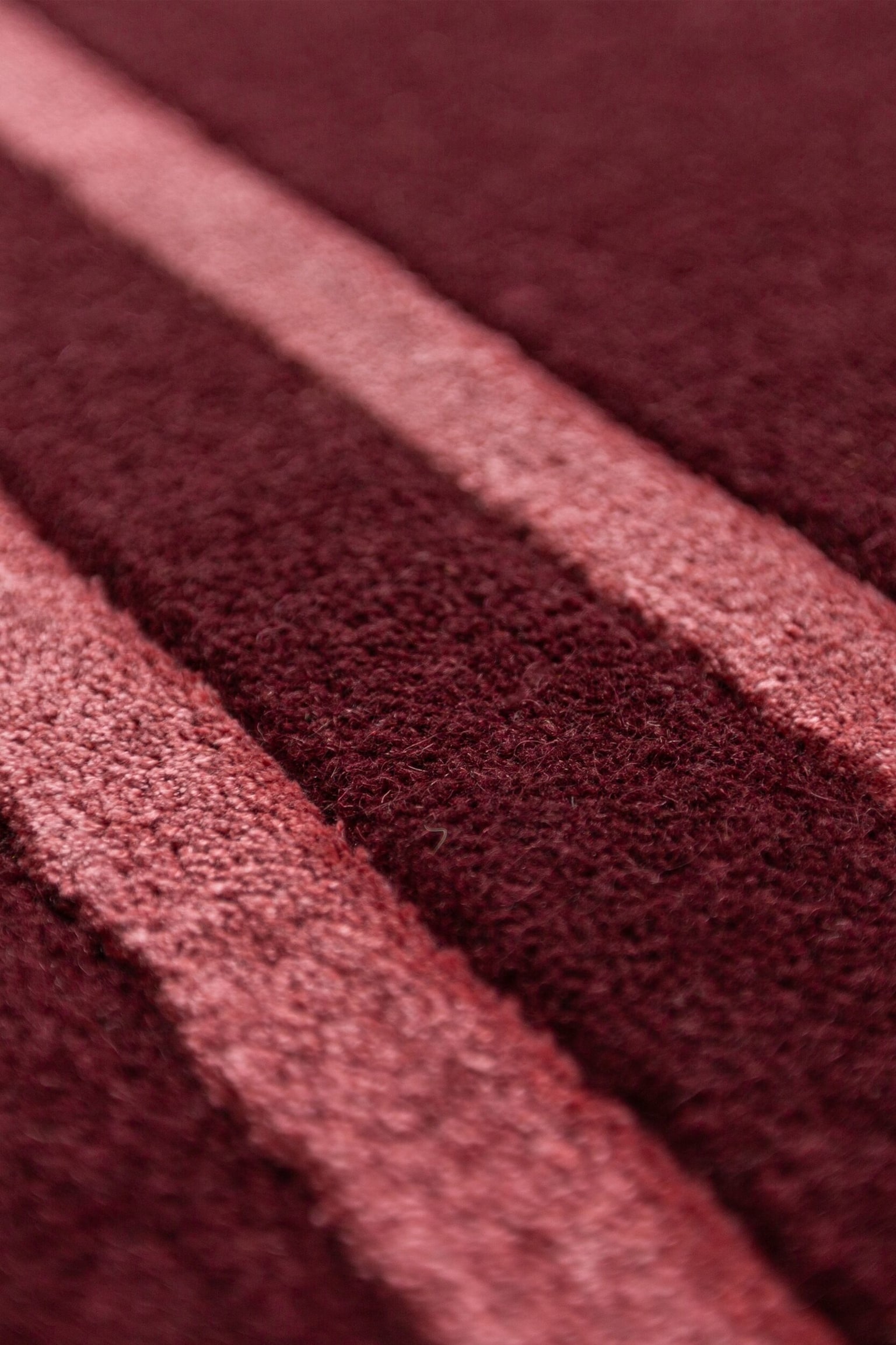 Gatsby Deco Border Villasekoitematto - Burgundy/Natural - 4