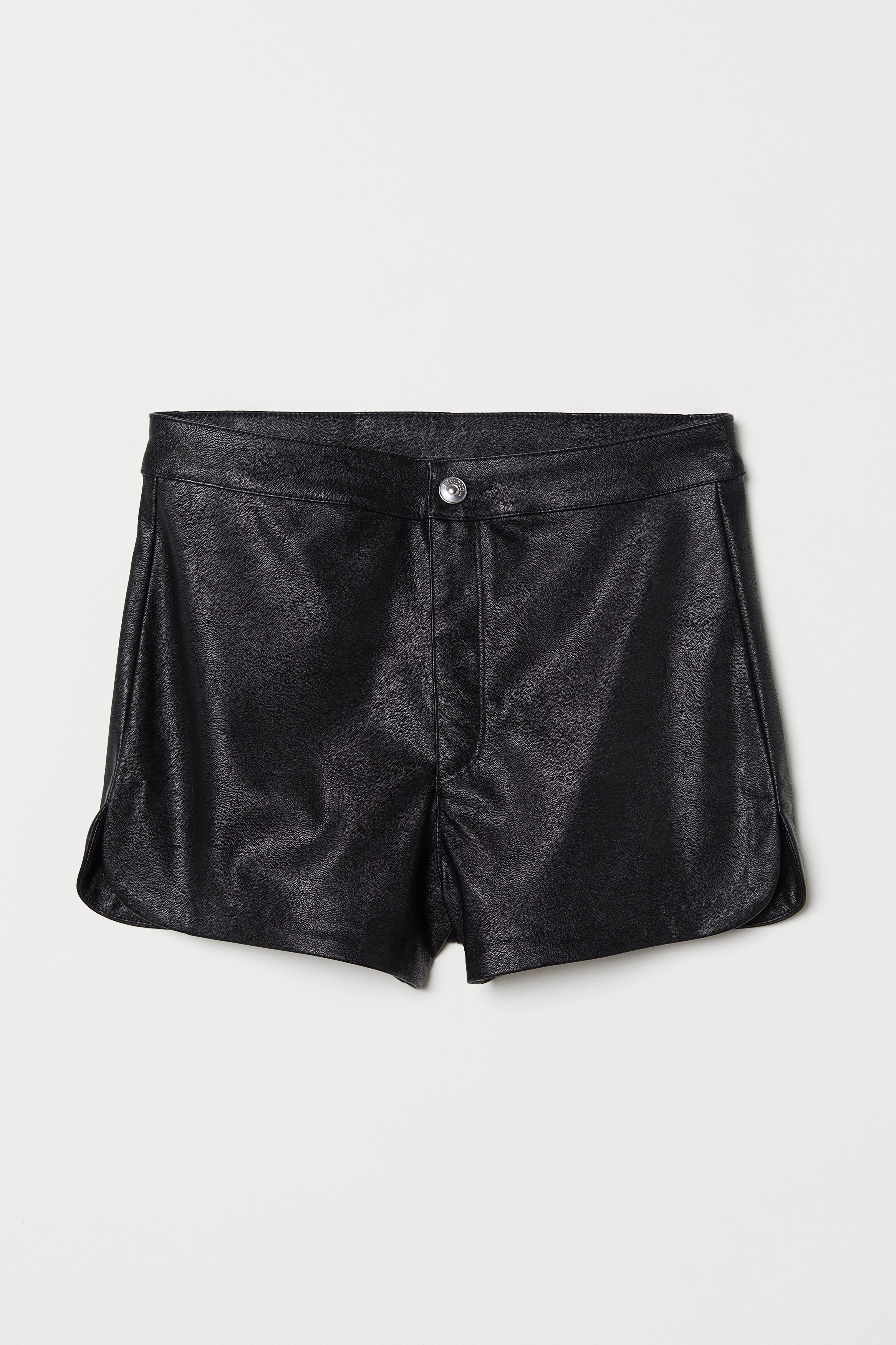 Mens leather shorts h&m deals