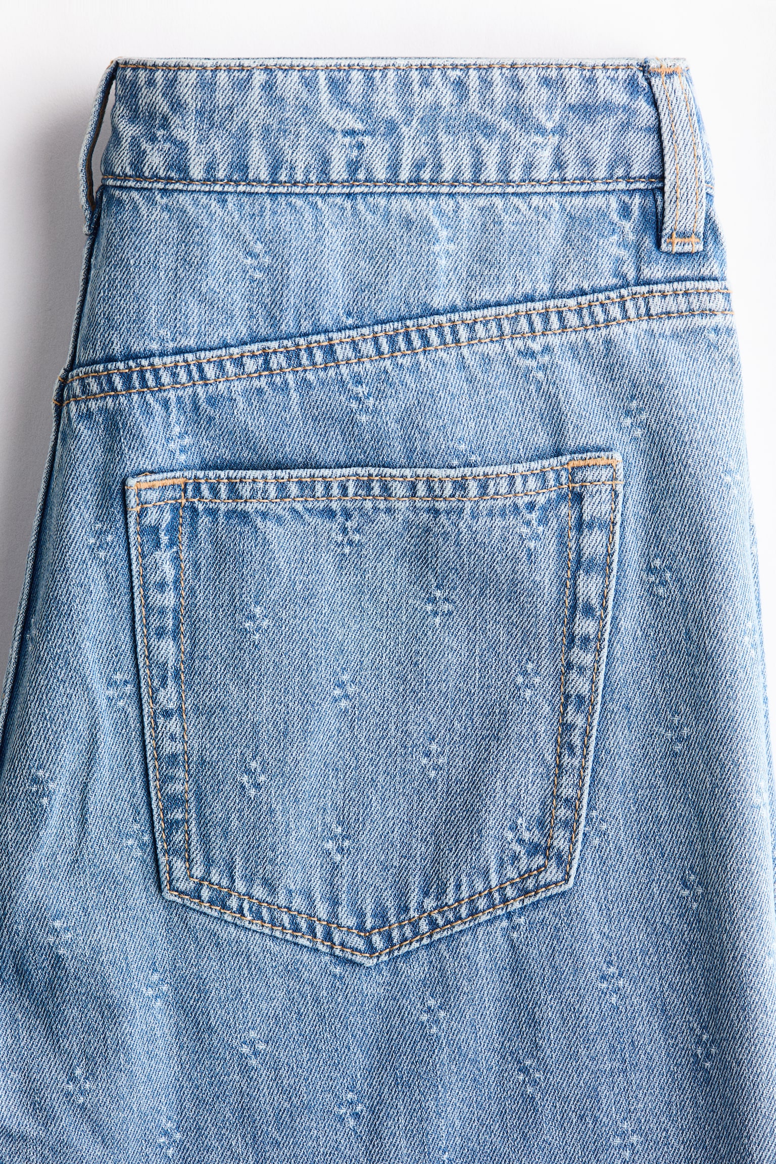 Женские джинсы H&M Wide High Waist, цвет: Джинсовый синий — фото 6