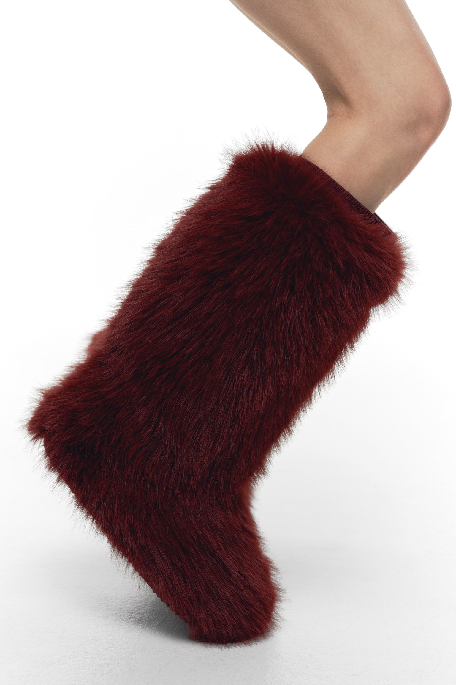 Knee-high boots - Burgundy - 5