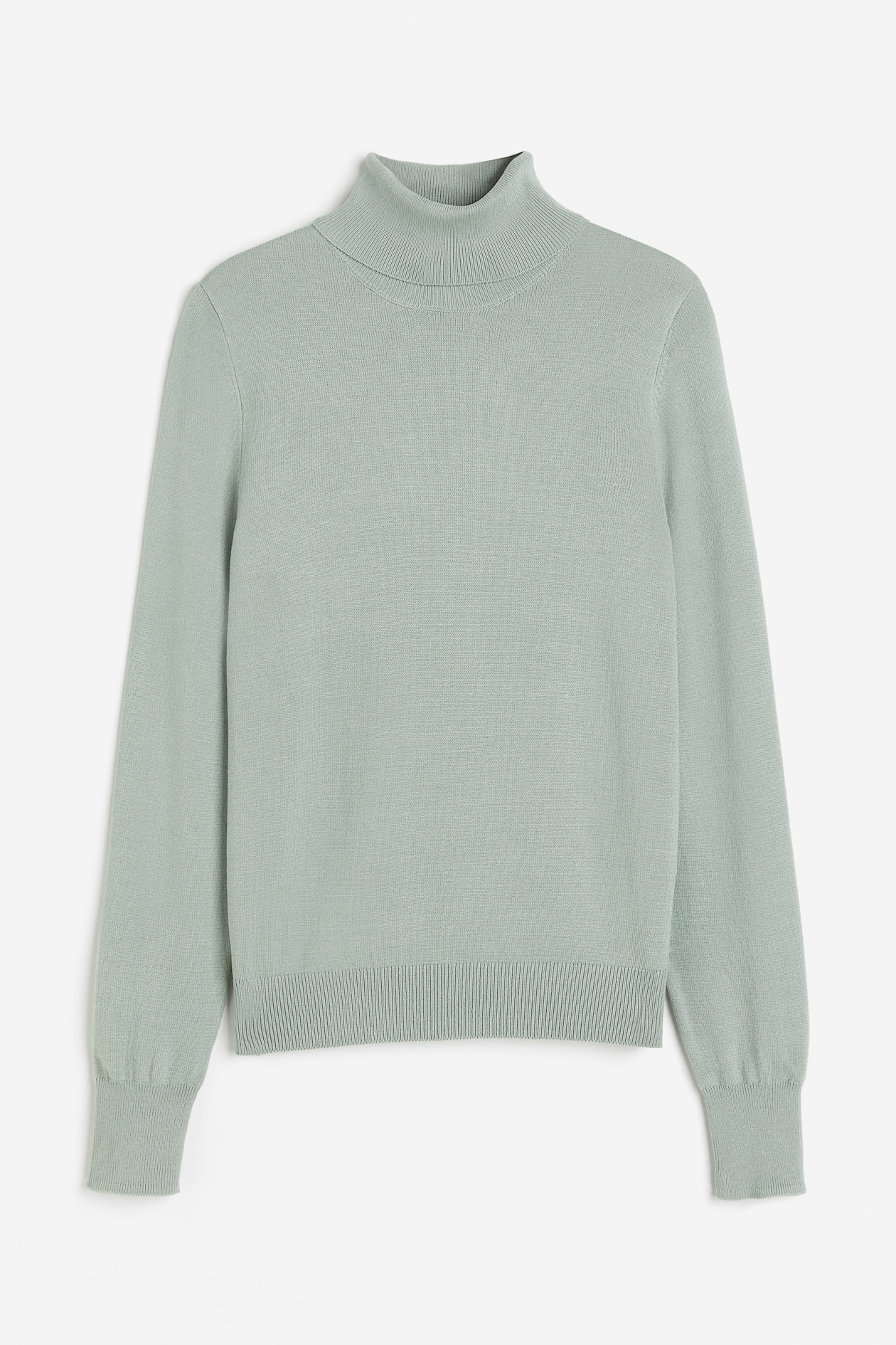 HOT Polo Neck Jumper Sage Green Jumper Polo-neck Jumper