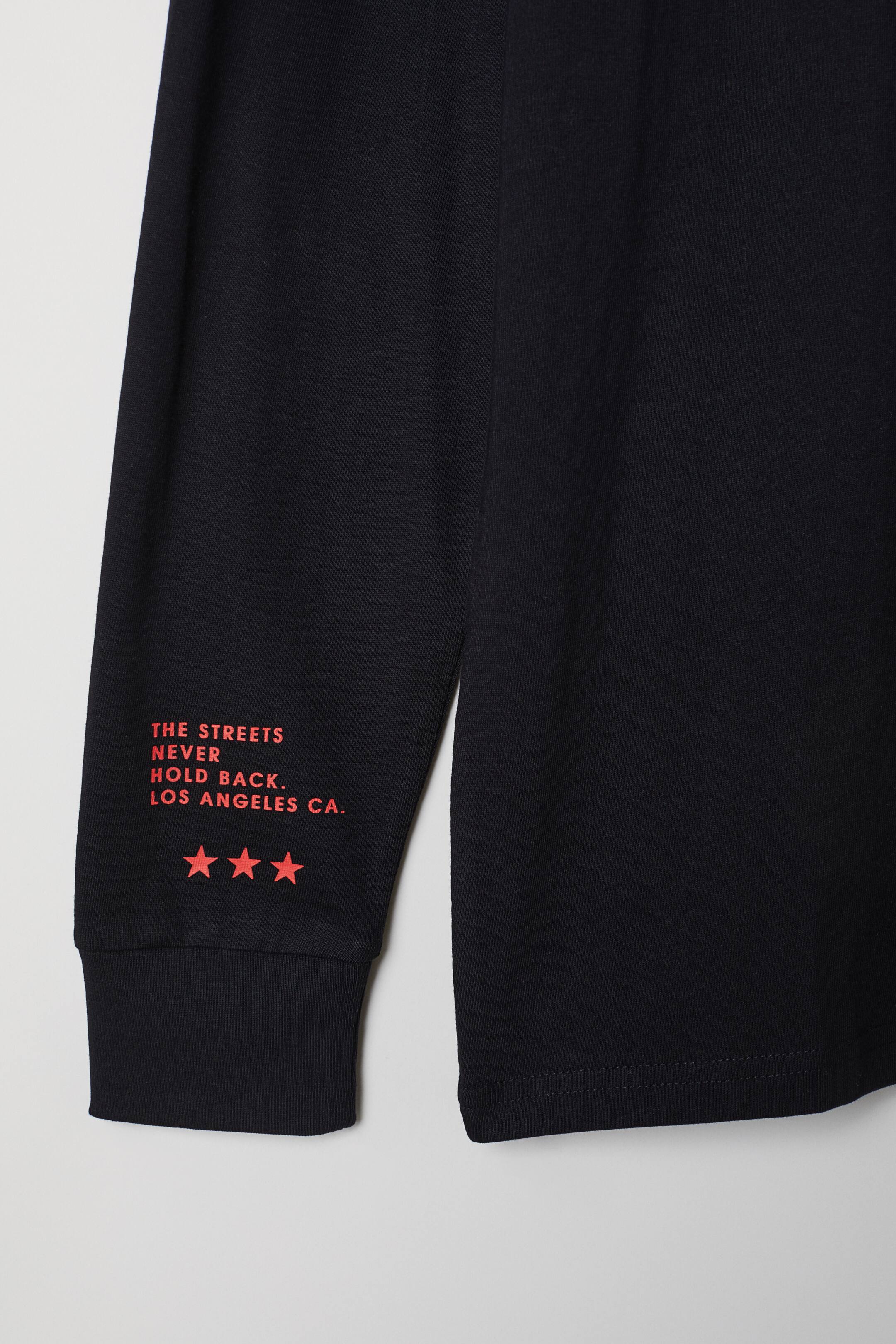 Ver imagem maior: Camisola de mangas compridas - Preto/Blazing - HOMEM | H&M PT 3