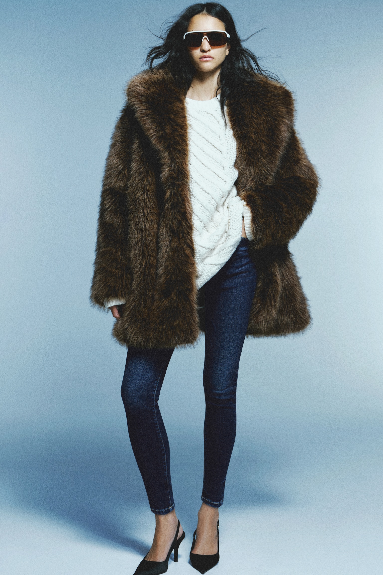 Женские джинсы H&M Skinny High, цвет: Тёмный джинсовый синий — фото 3