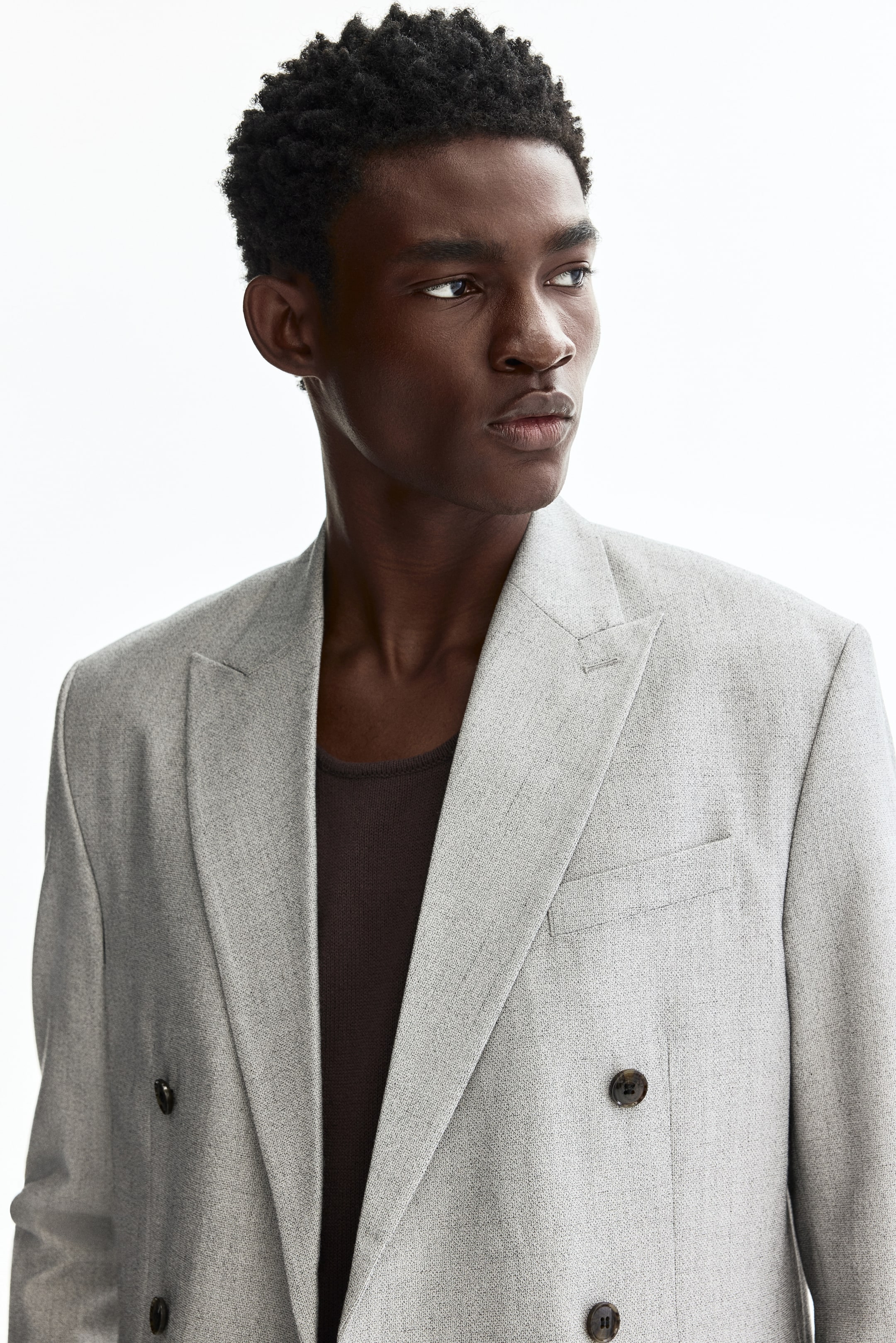 Regular-Fit Double-Breasted Jacket